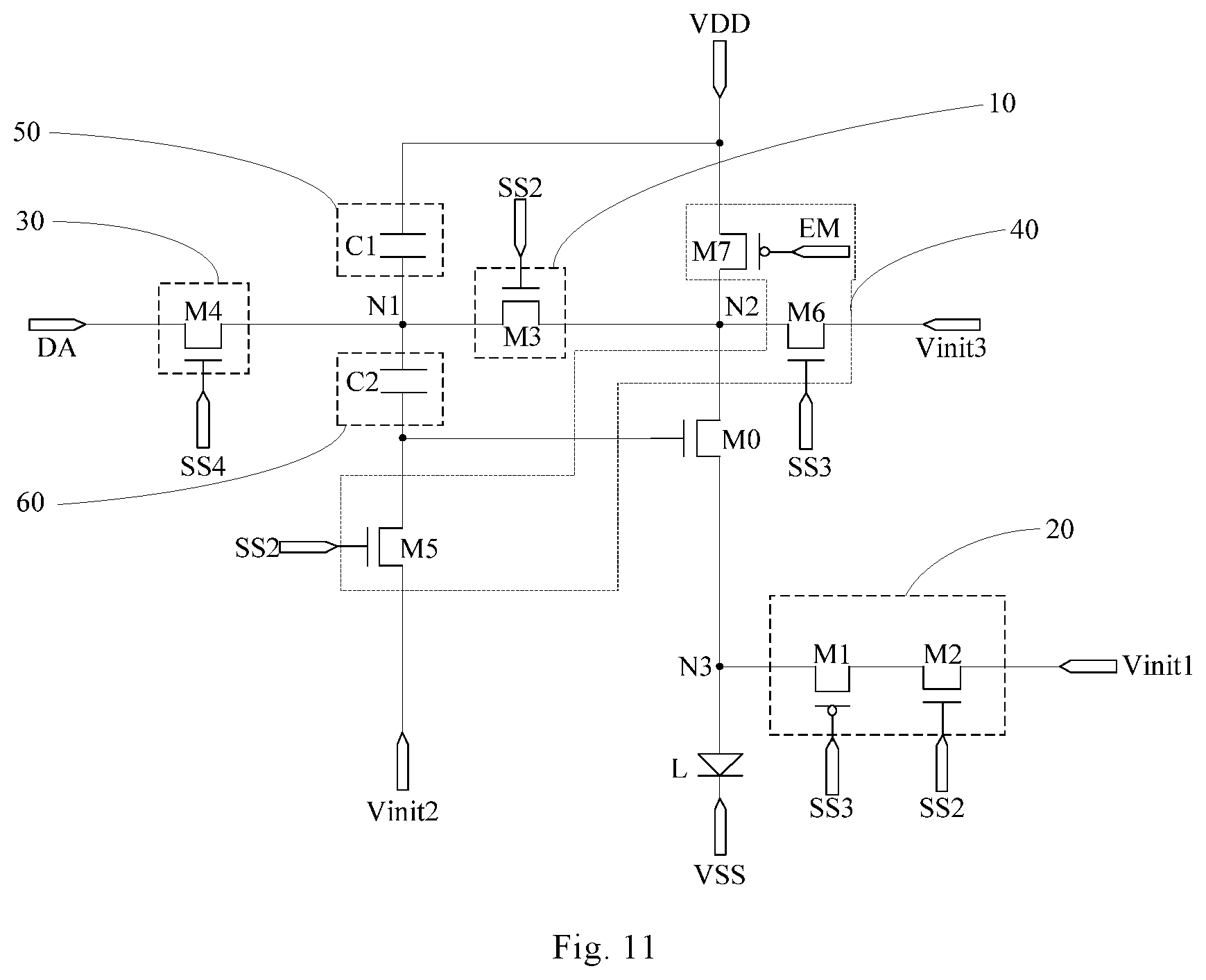Patent US12307975 Figure 11 – Pixel driving circuit, method for driving pixel driving circuit and display apparatus