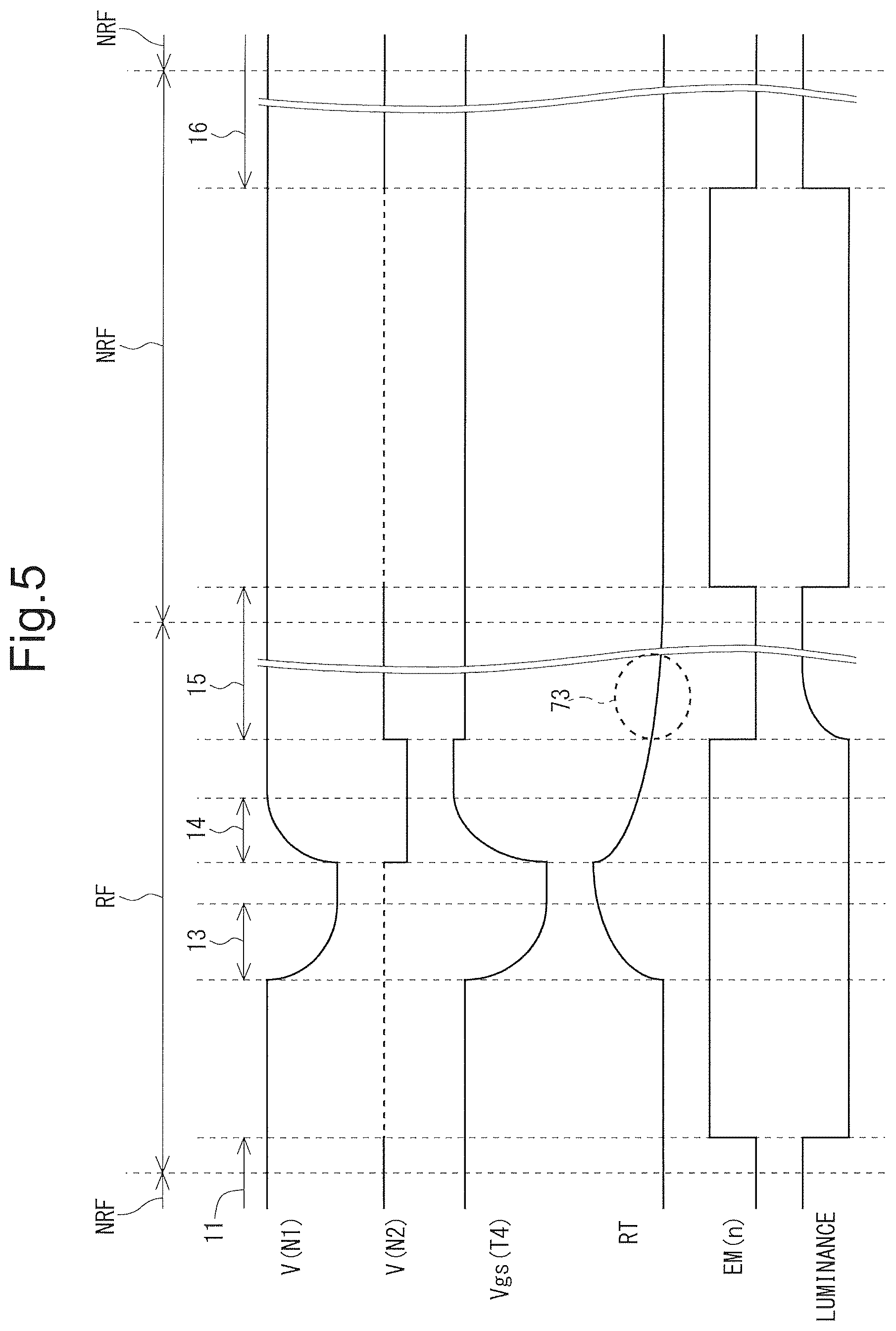 Patent US12307977 Figure 5 – Pixel circuit, display device, and method of driving display device