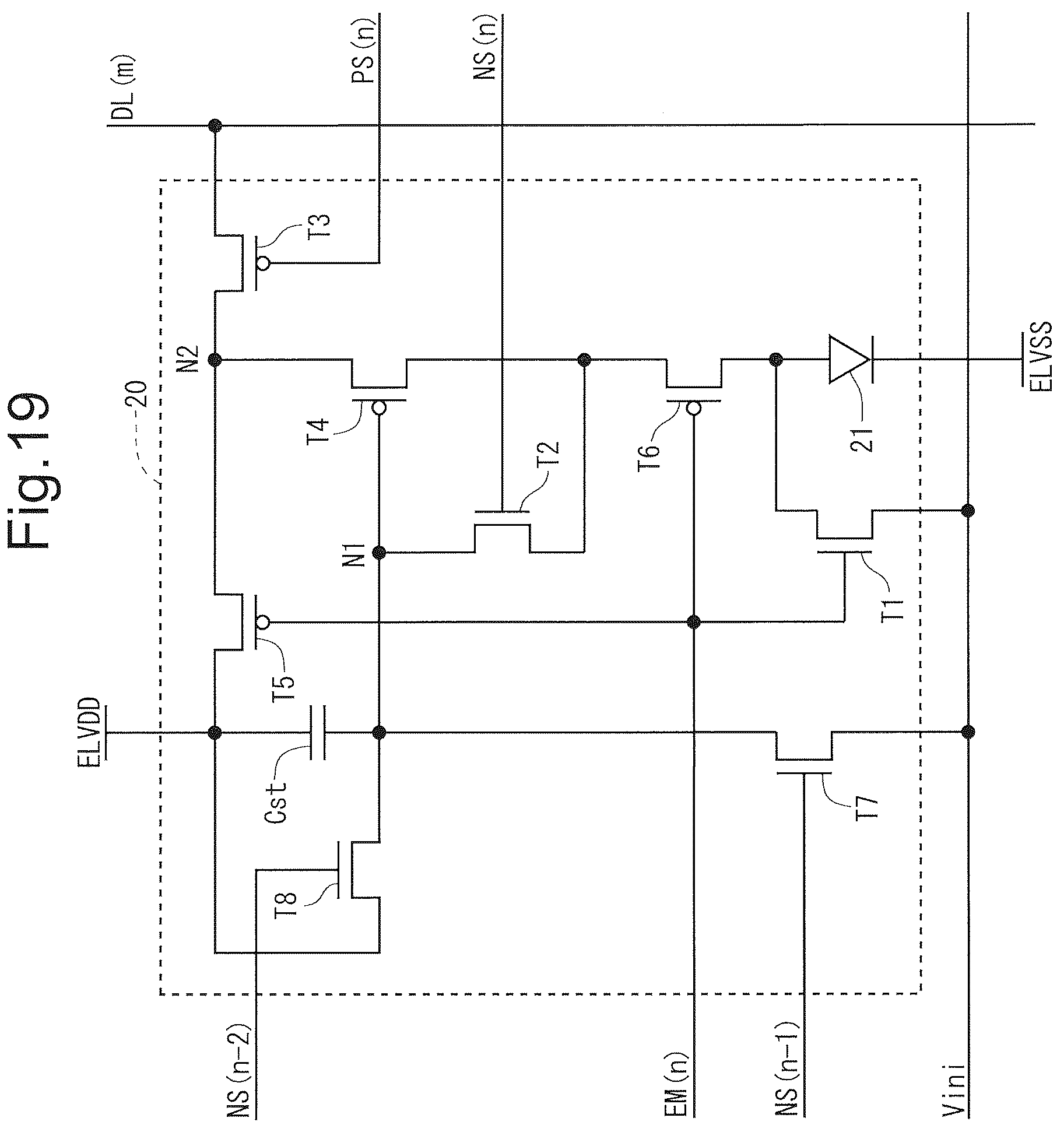 Patent US12307977 Figure 18 – Pixel circuit, display device, and method of driving display device