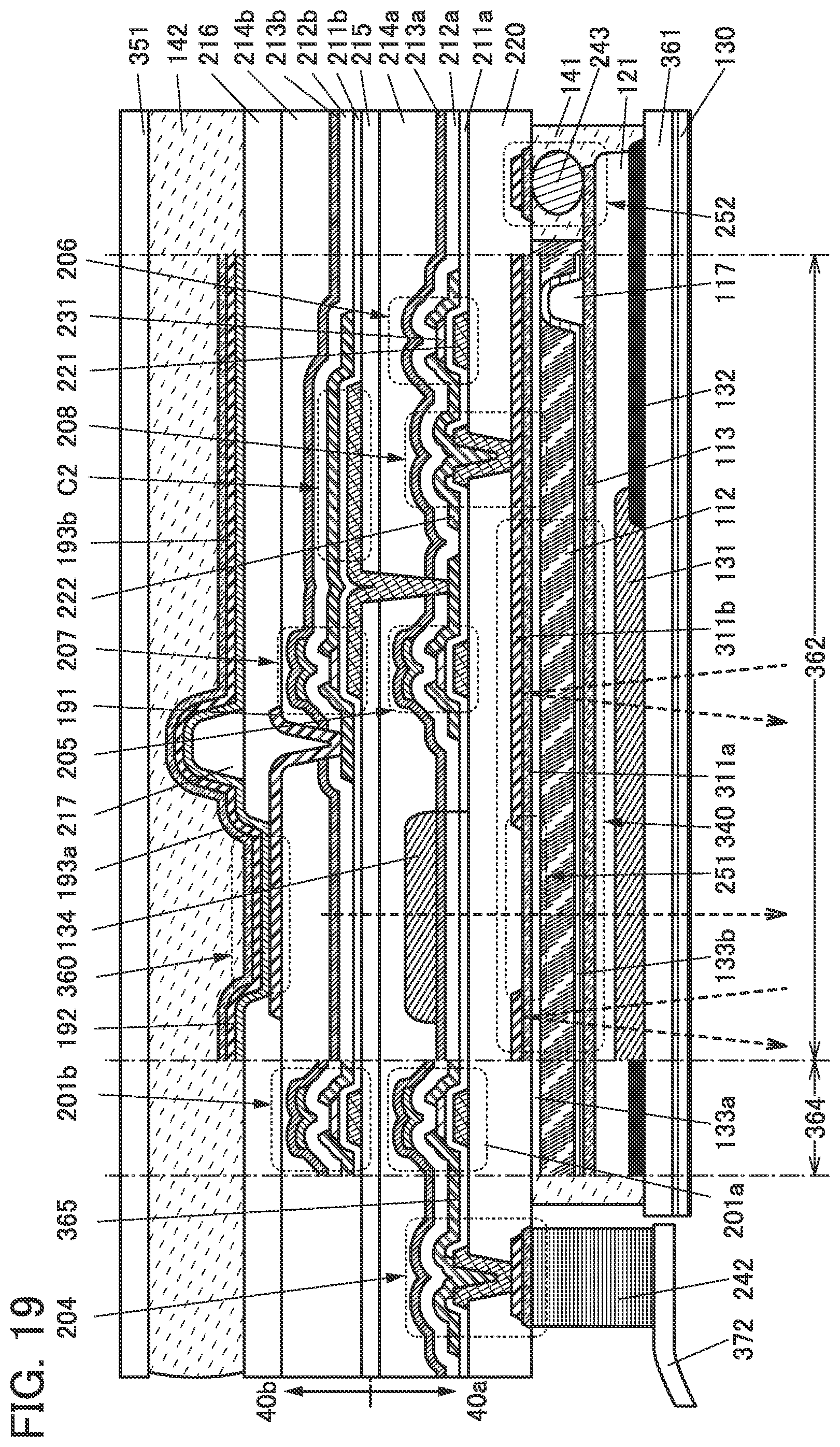 Patent US12307978 Figure 19 – Display device and electronic device