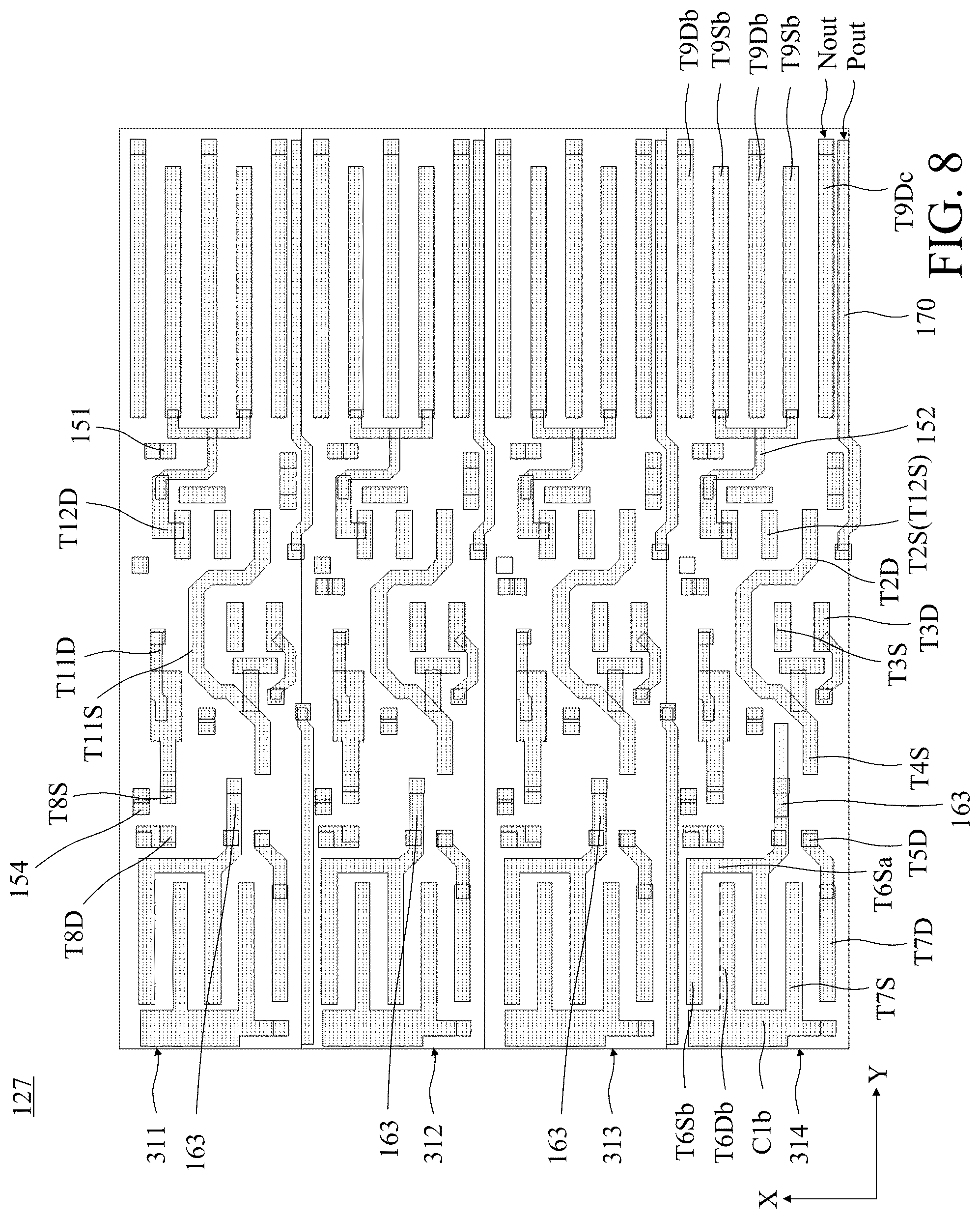 Patent US12307979 Figure 8 – Display panel