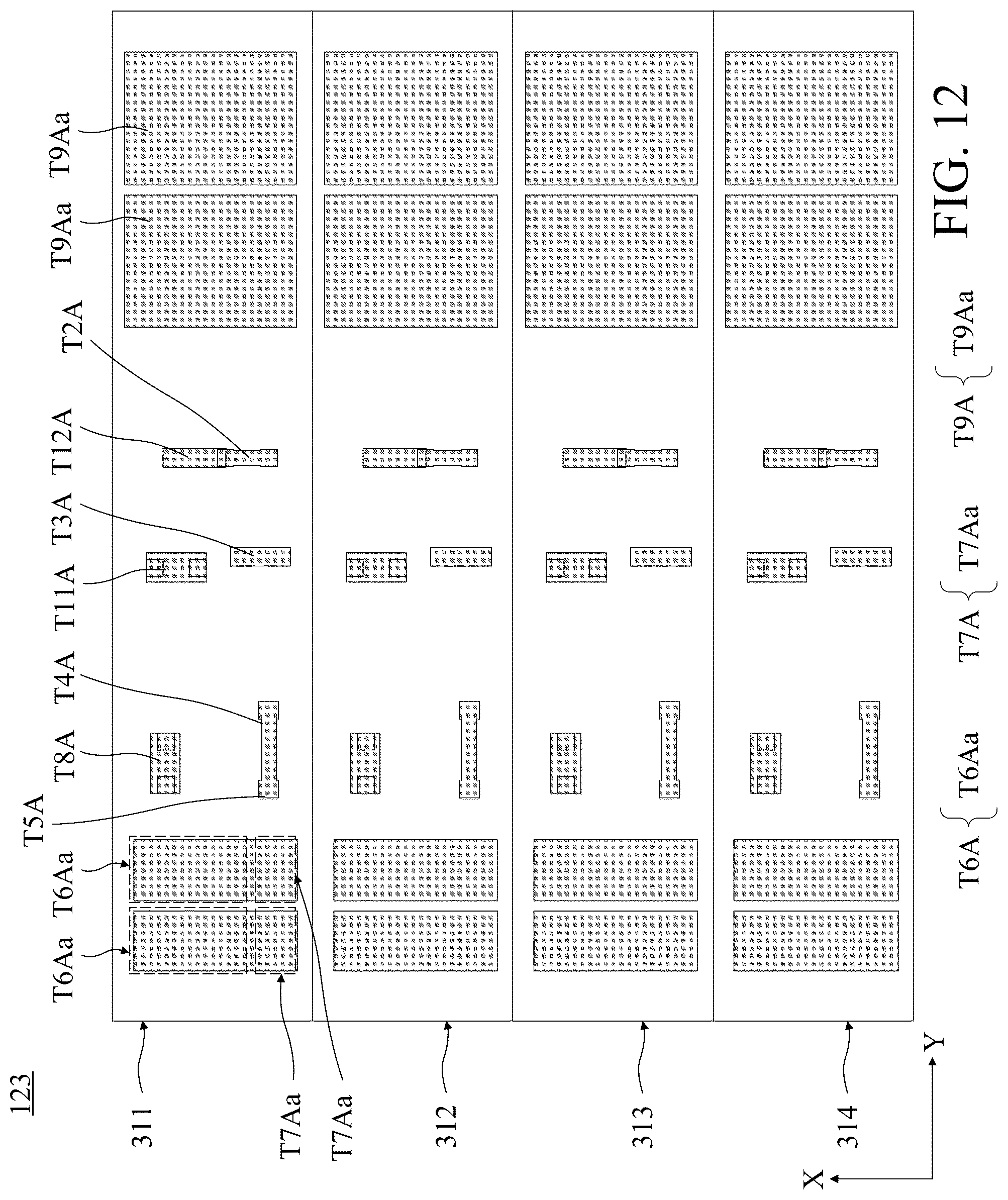 Patent US12307979 Figure 12 – Display panel