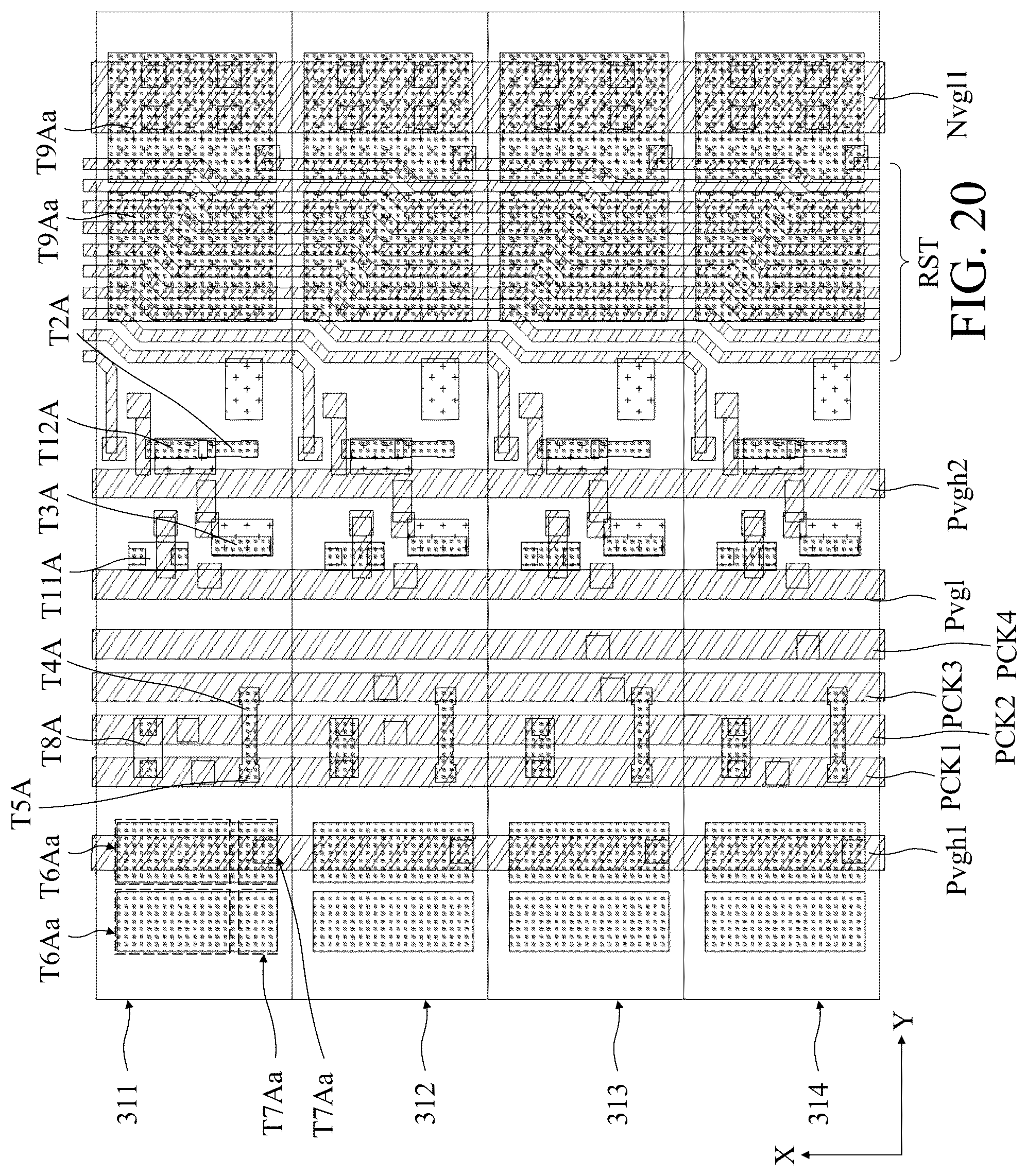 Patent US12307979 Figure 20 – Display panel