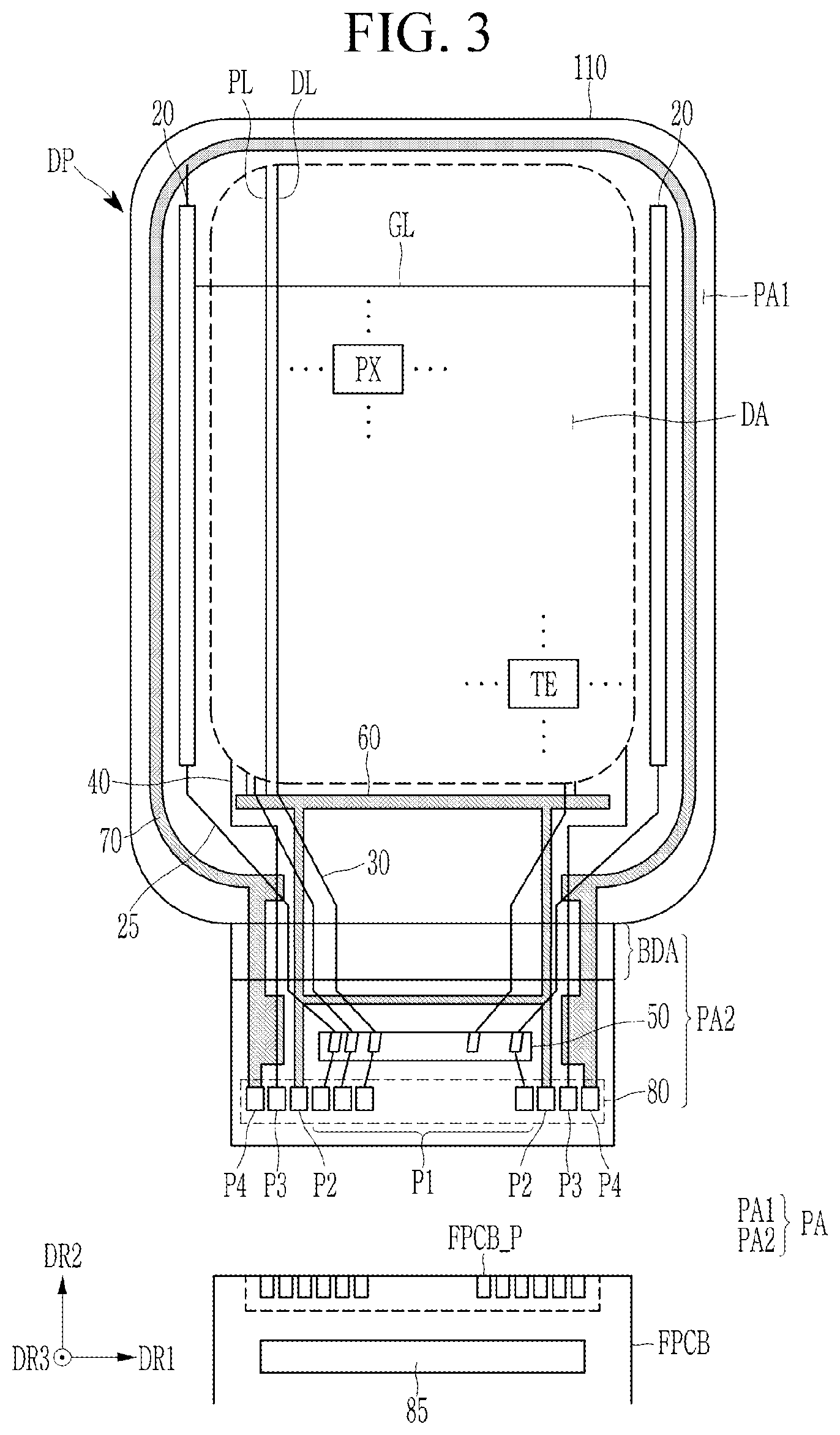 Patent US12307980 Figure 3 – Display device