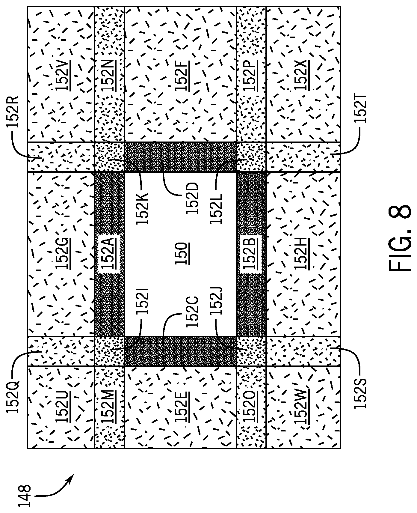 Patent US12307981 Figure 6 – Micro-OLED sub-pixel uniformity compensation architecture for foveated displays