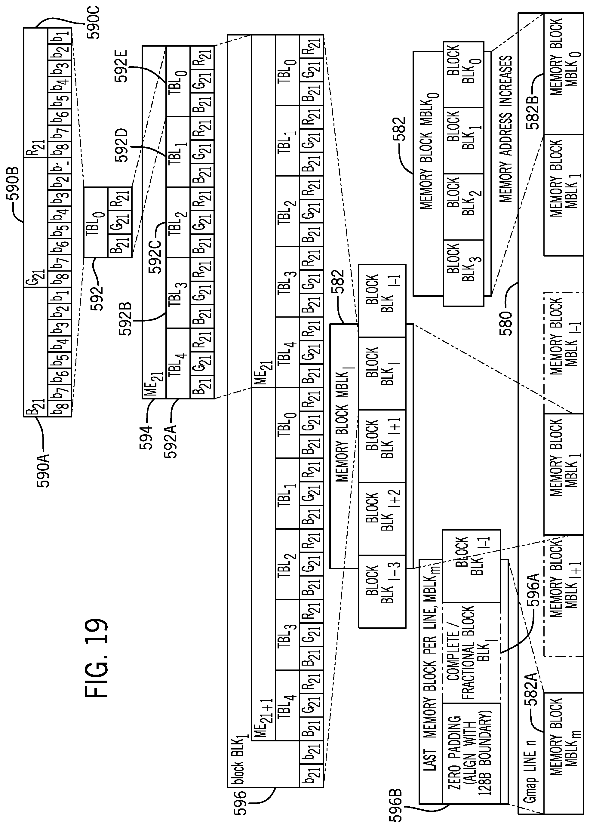 Patent US12307981 Figure 17 – Micro-OLED sub-pixel uniformity compensation architecture for foveated displays