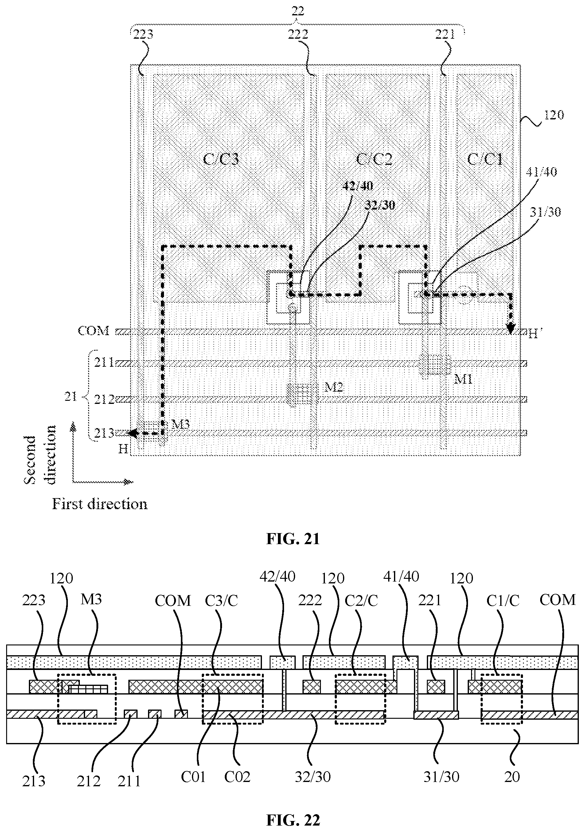 Patent US12307990 Figure 13 – Microfluidic pixel driving circuit, microfluidic substrate, and microfluidic chip