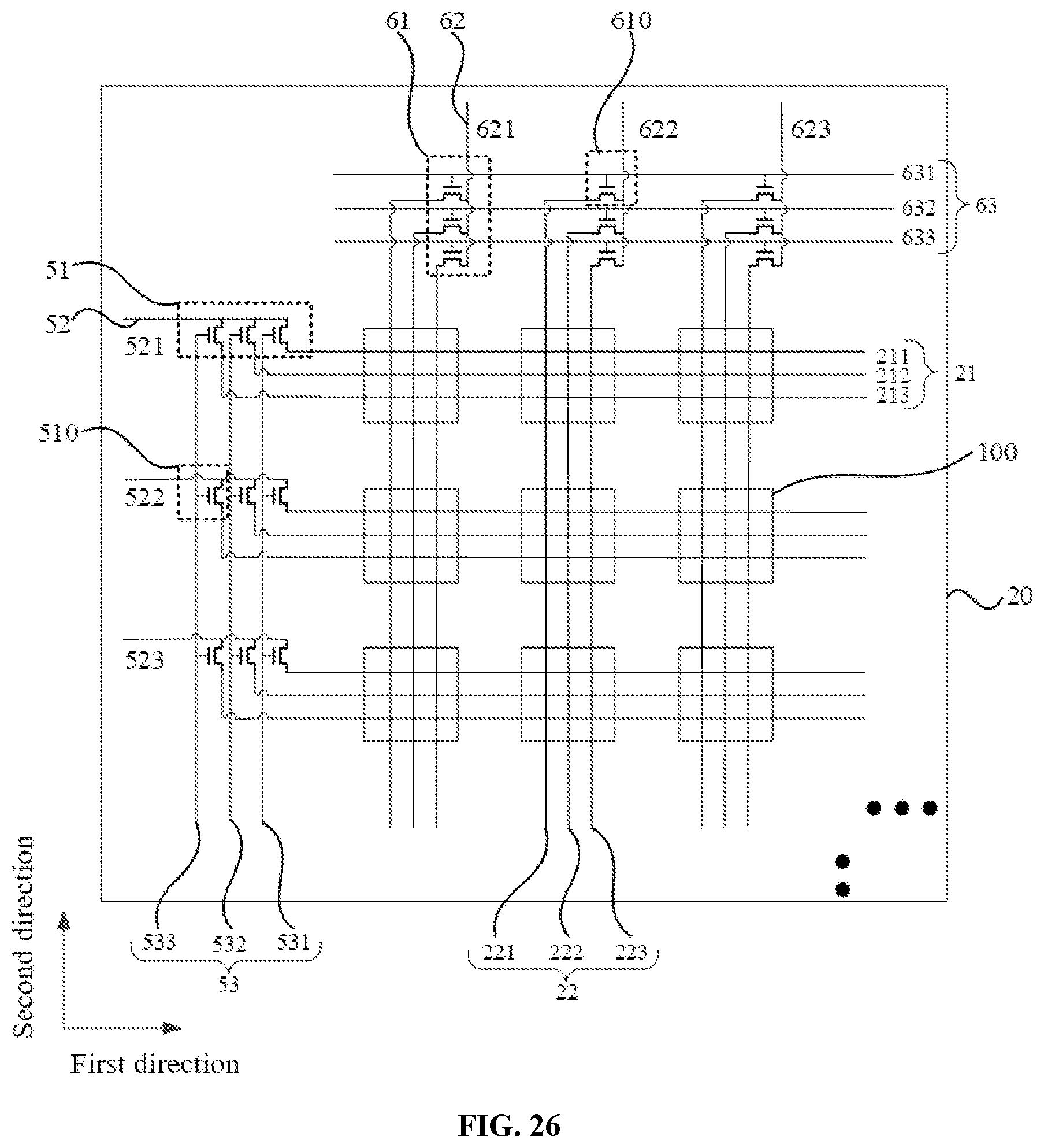 Patent US12307990 Figure 16 – Microfluidic pixel driving circuit, microfluidic substrate, and microfluidic chip