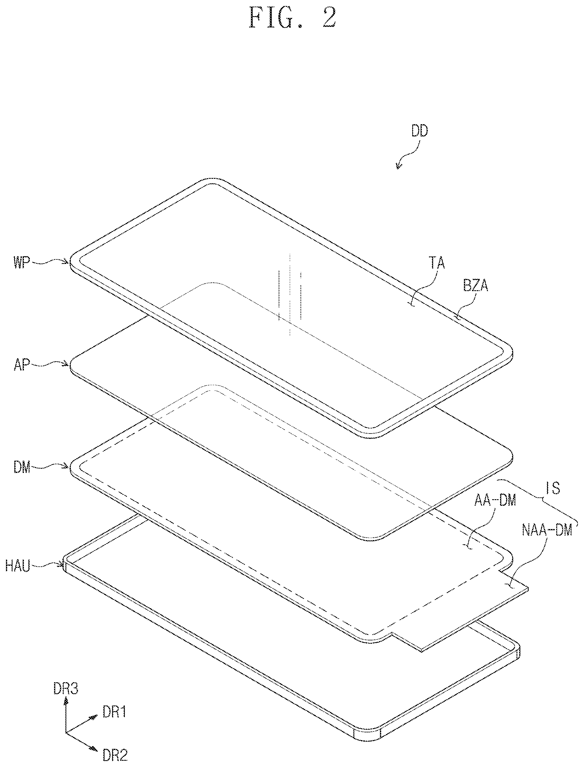 Patent US12307998 Figure 2 – Window and display device including the same