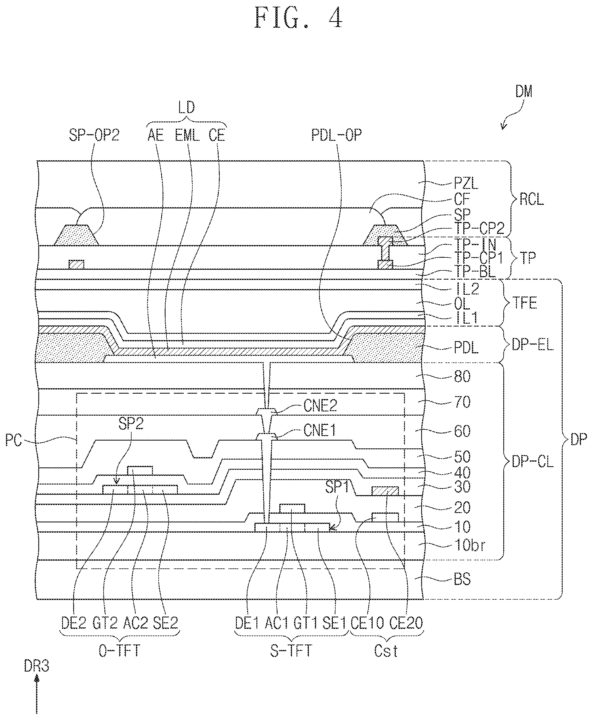Patent US12307998 Figure 4 – Window and display device including the same