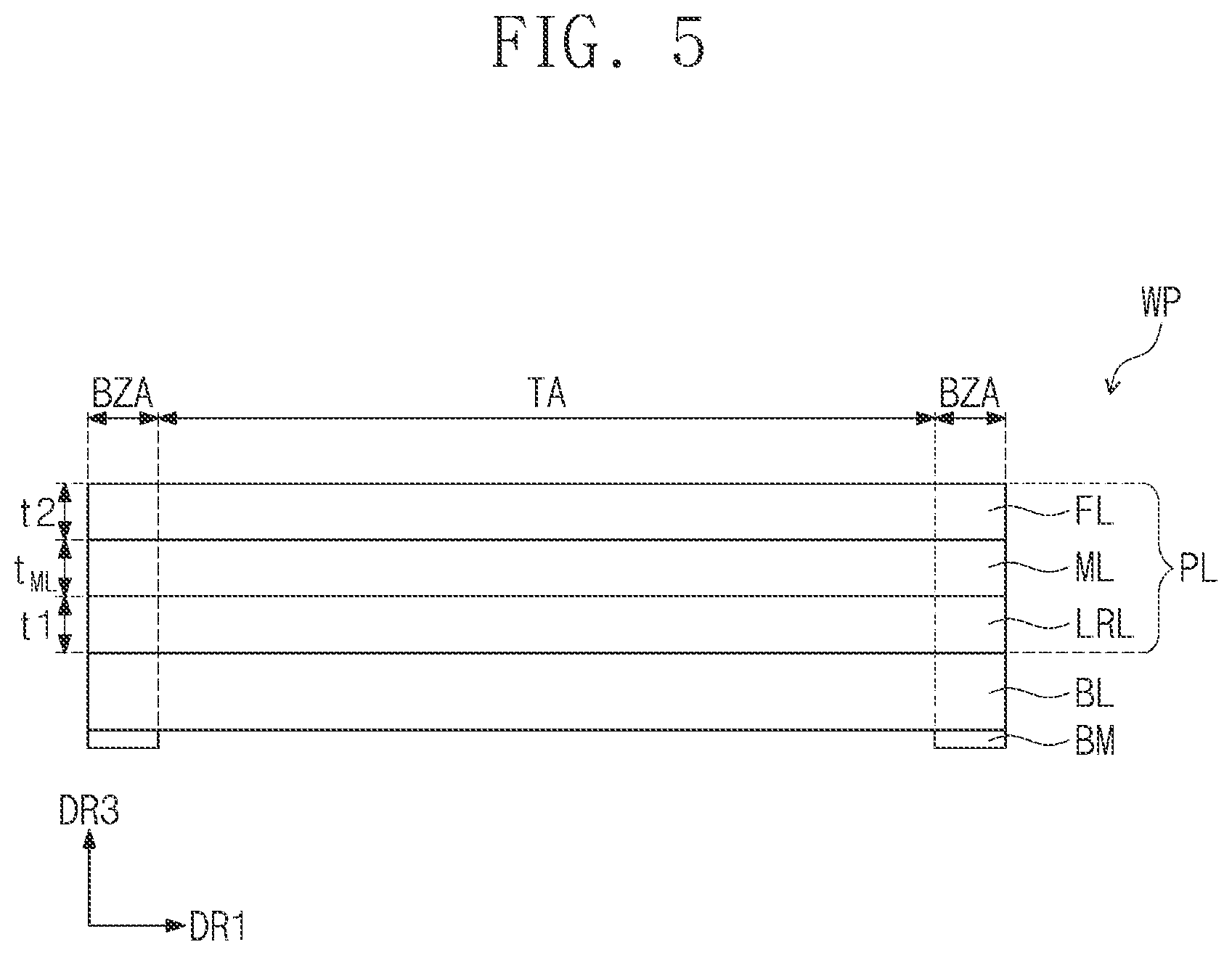 Patent US12307998 Figure 5 – Window and display device including the same