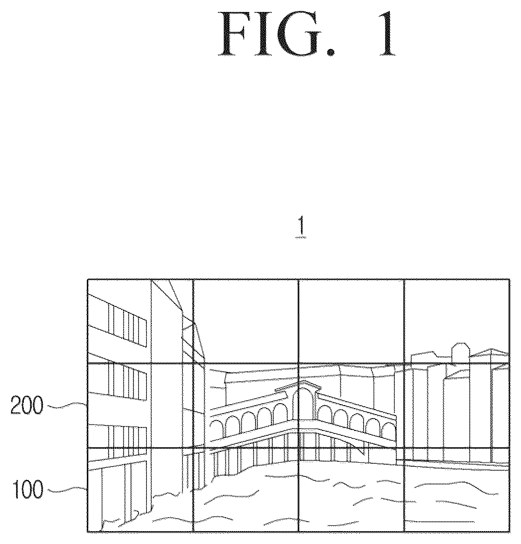 Patent US12307999 Figure 1 – Display apparatus comprising a plurality of driver IC, modular display apparatus and control method thereof