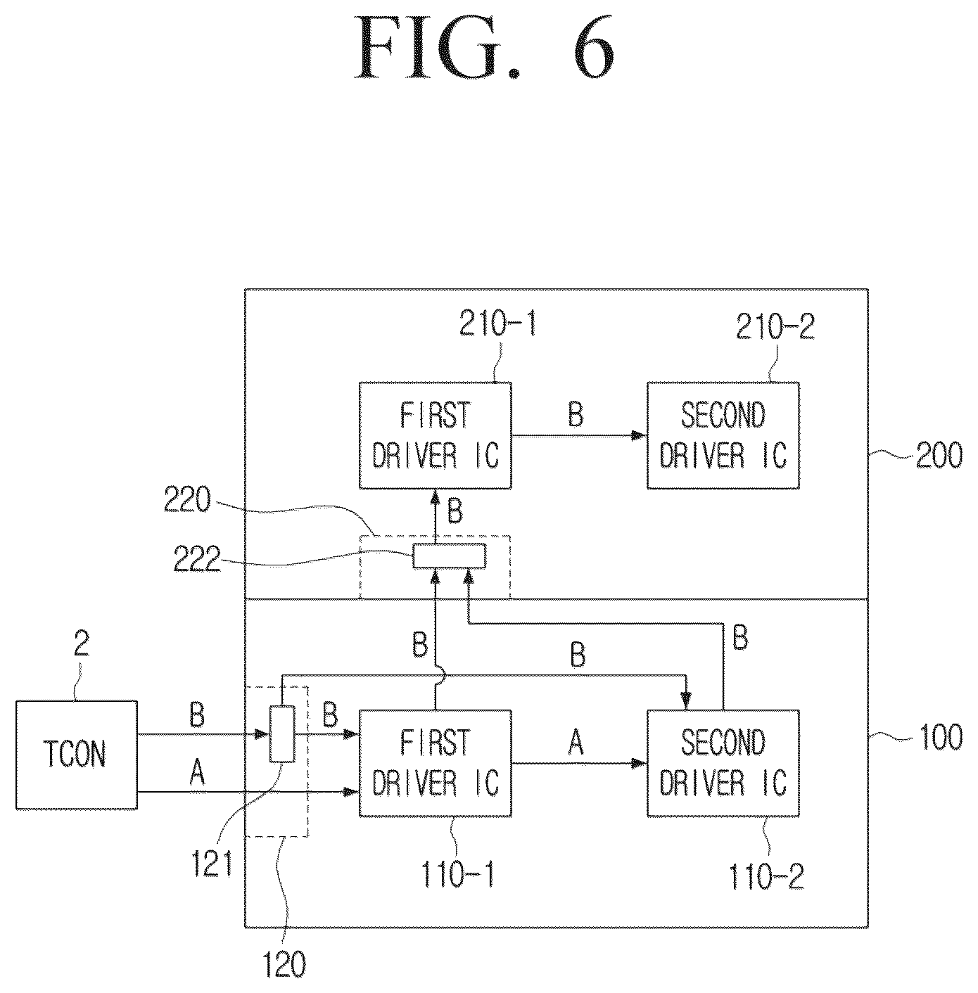 Patent US12307999 Figure 6 – Display apparatus comprising a plurality of driver IC, modular display apparatus and control method thereof