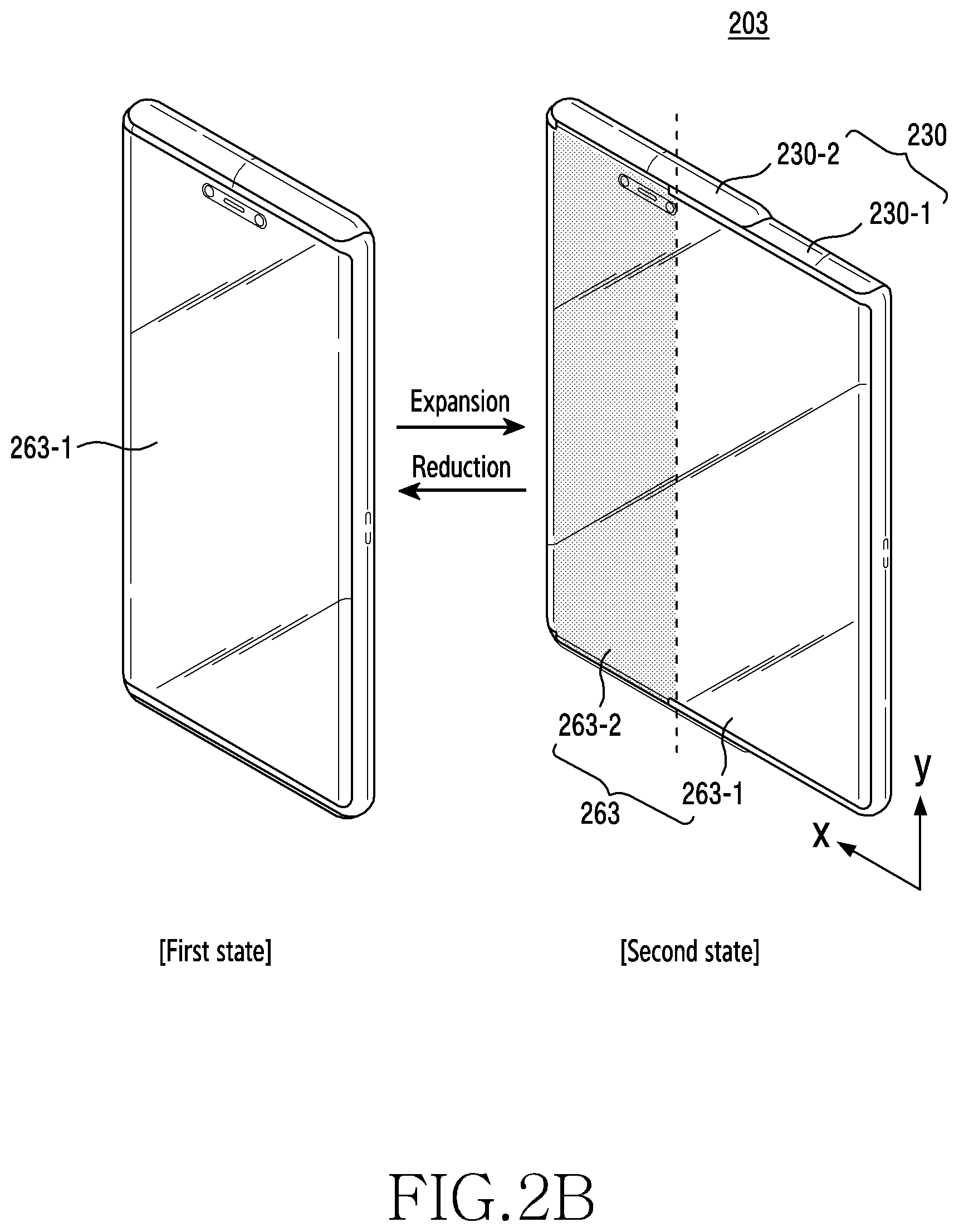 Patent US12308001 Figure 3 – Electronic device capable of expanding display region and method for controlling screen thereof