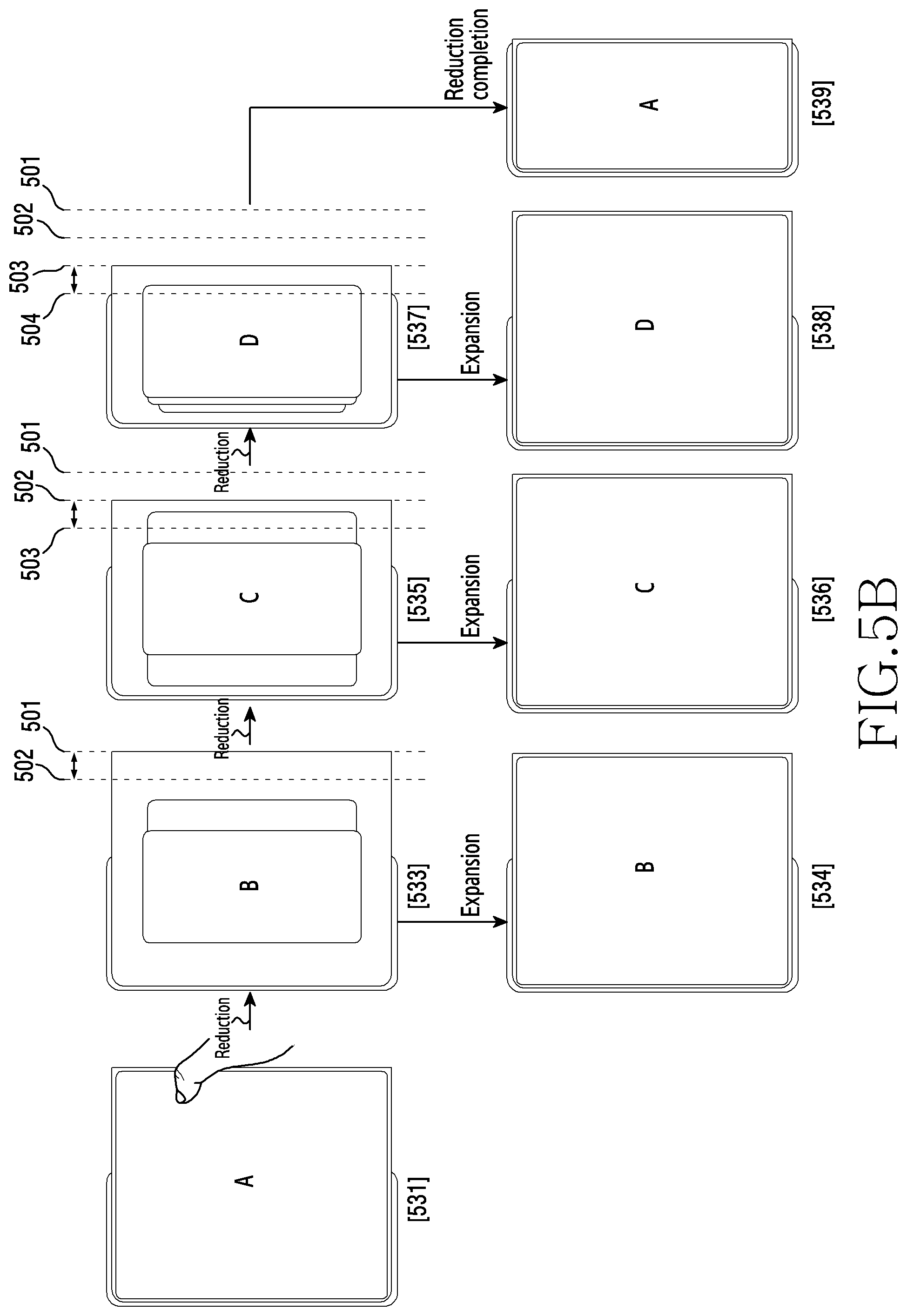 Patent US12308001 Figure 8 – Electronic device capable of expanding display region and method for controlling screen thereof