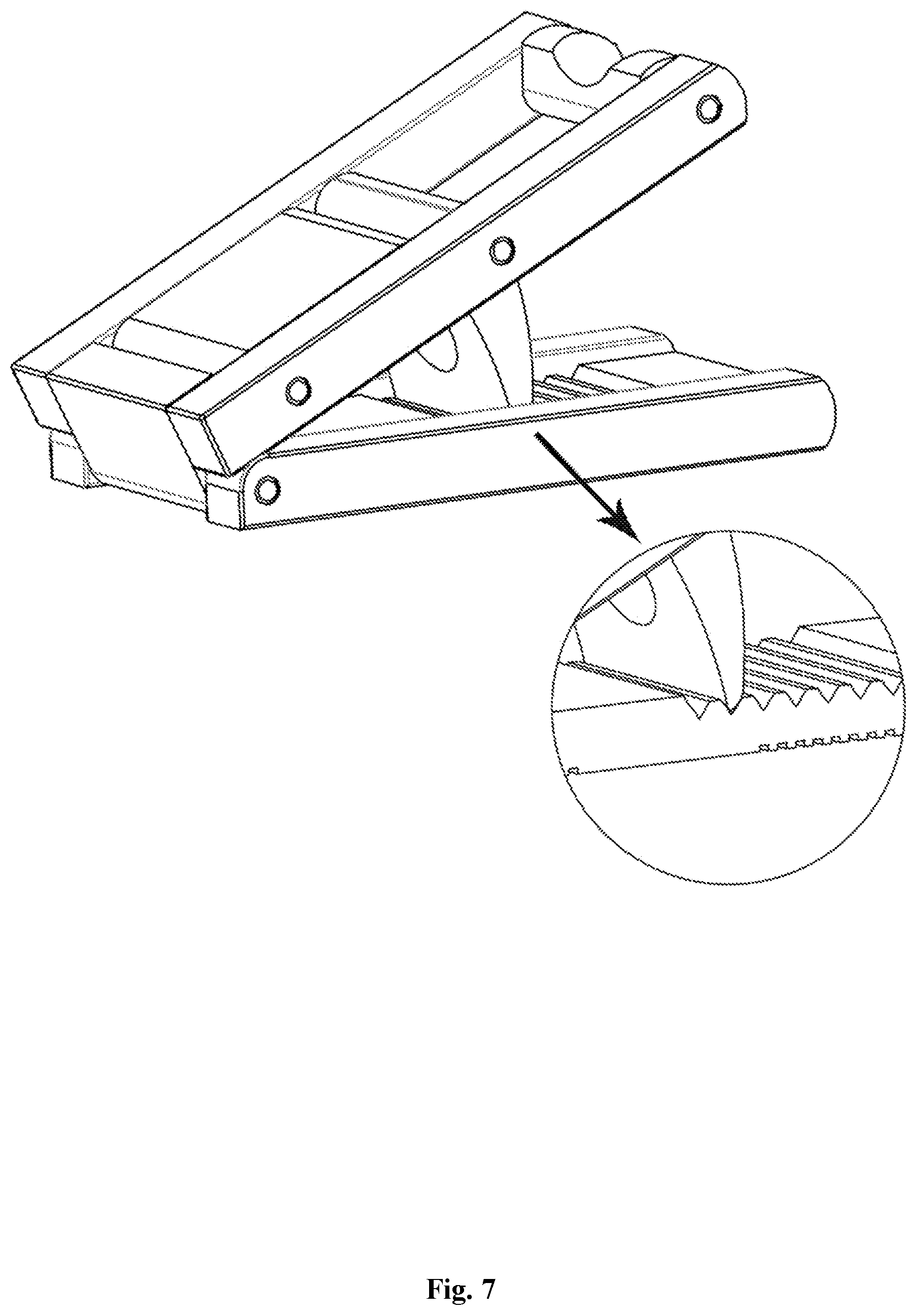 Patent US12308004 Figure 7 – Multifunctional folding guitar footstool