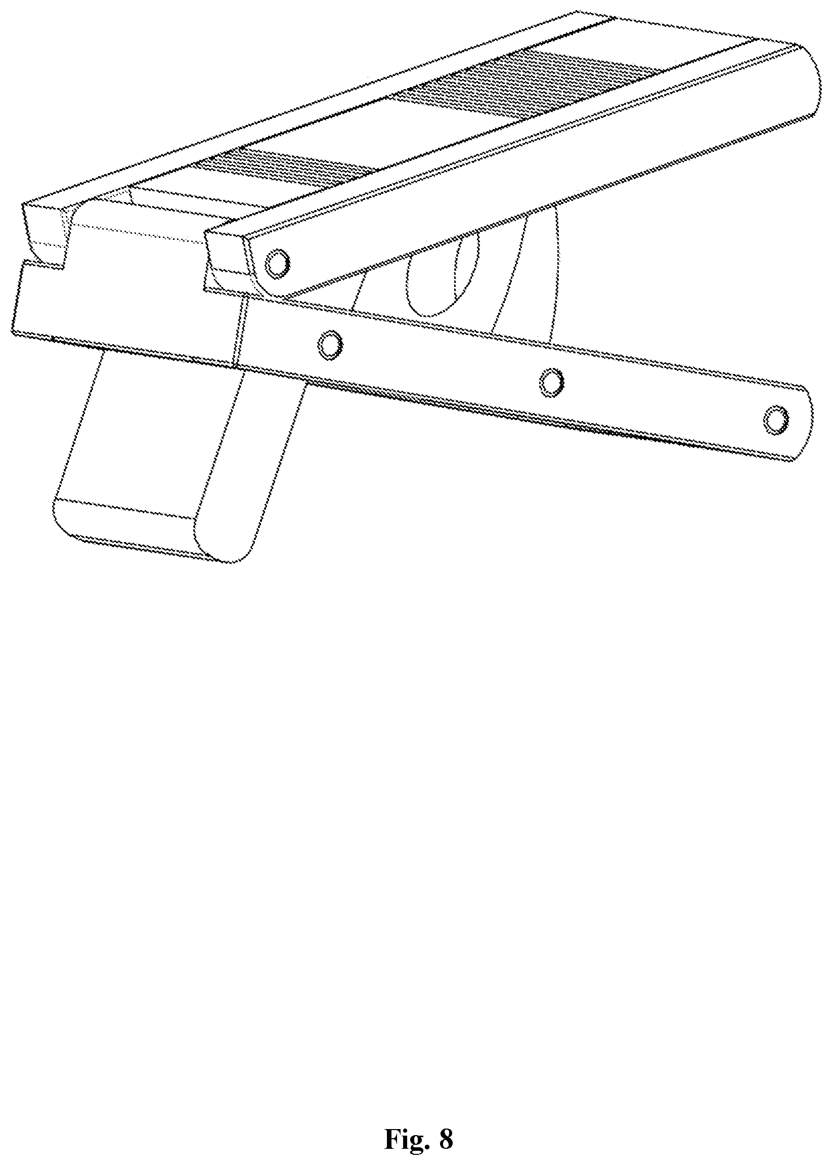 Patent US12308004 Figure 8 – Multifunctional folding guitar footstool