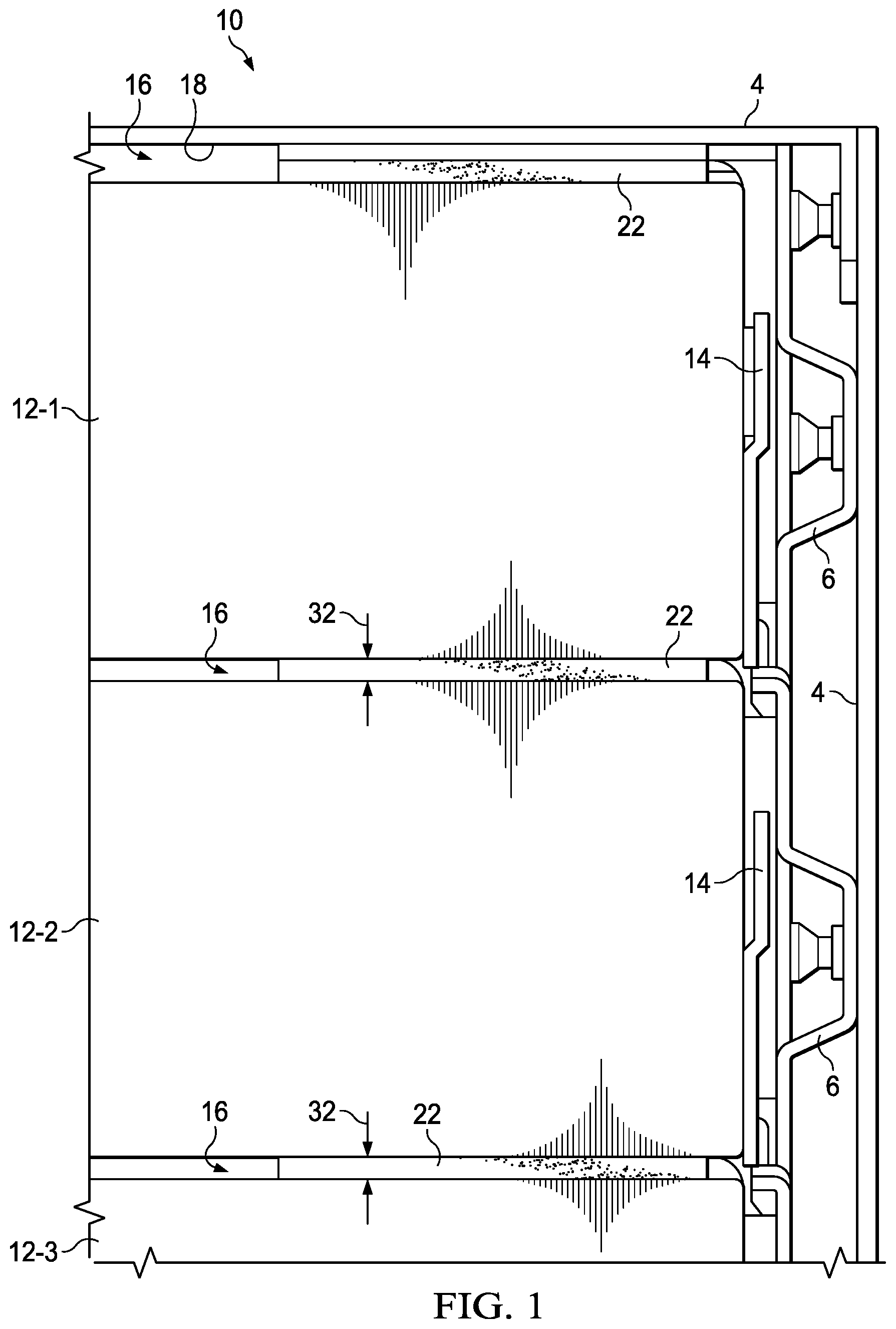 Patent US12308008 — System and method for reducing acoustic energy near HDD systems — Figure 1