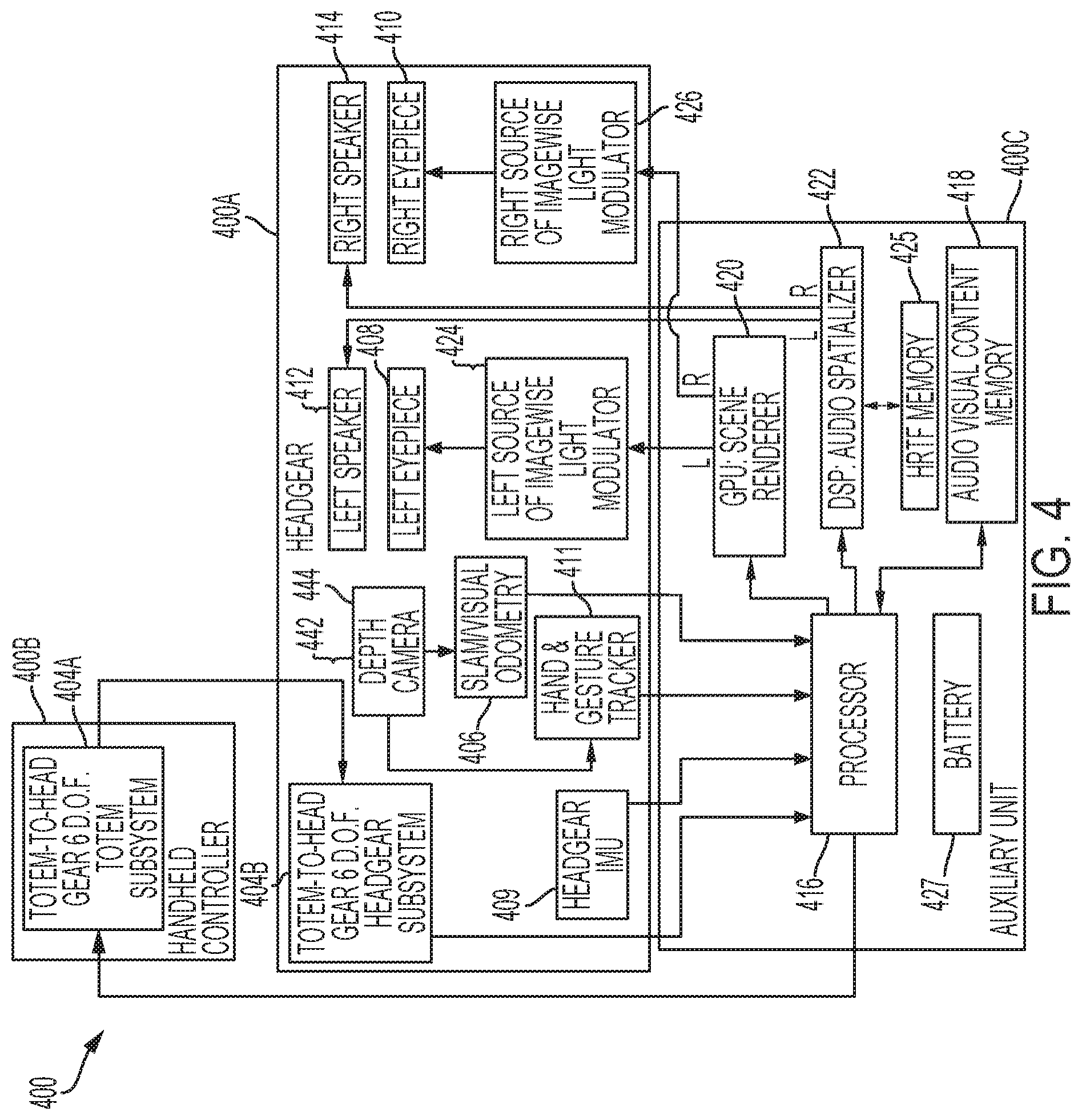 Patent US12308011 Figure 4 – Reverberation gain normalization