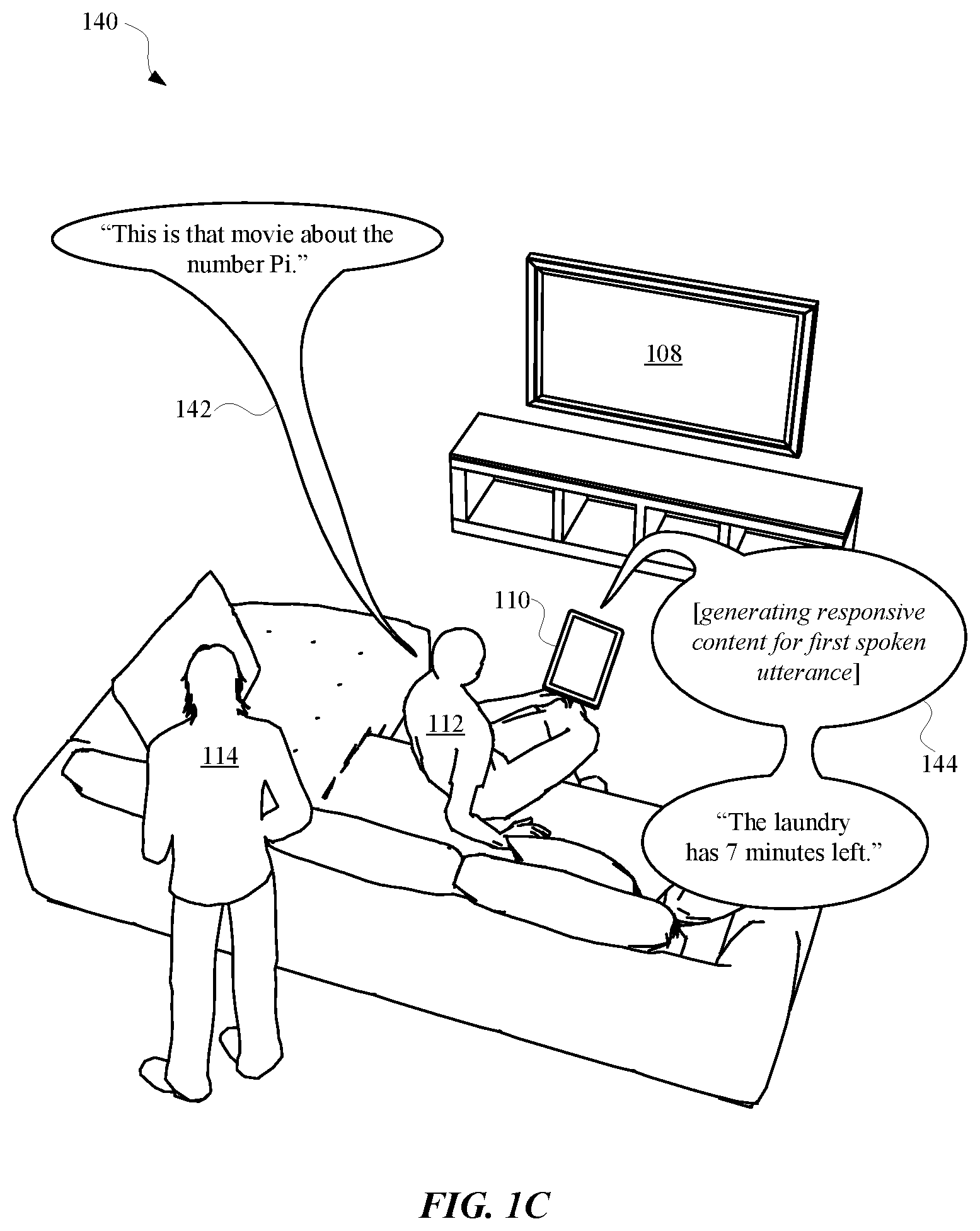 Patent US12308020 Figure 3 – Processing concurrently received utterances from multiple users
