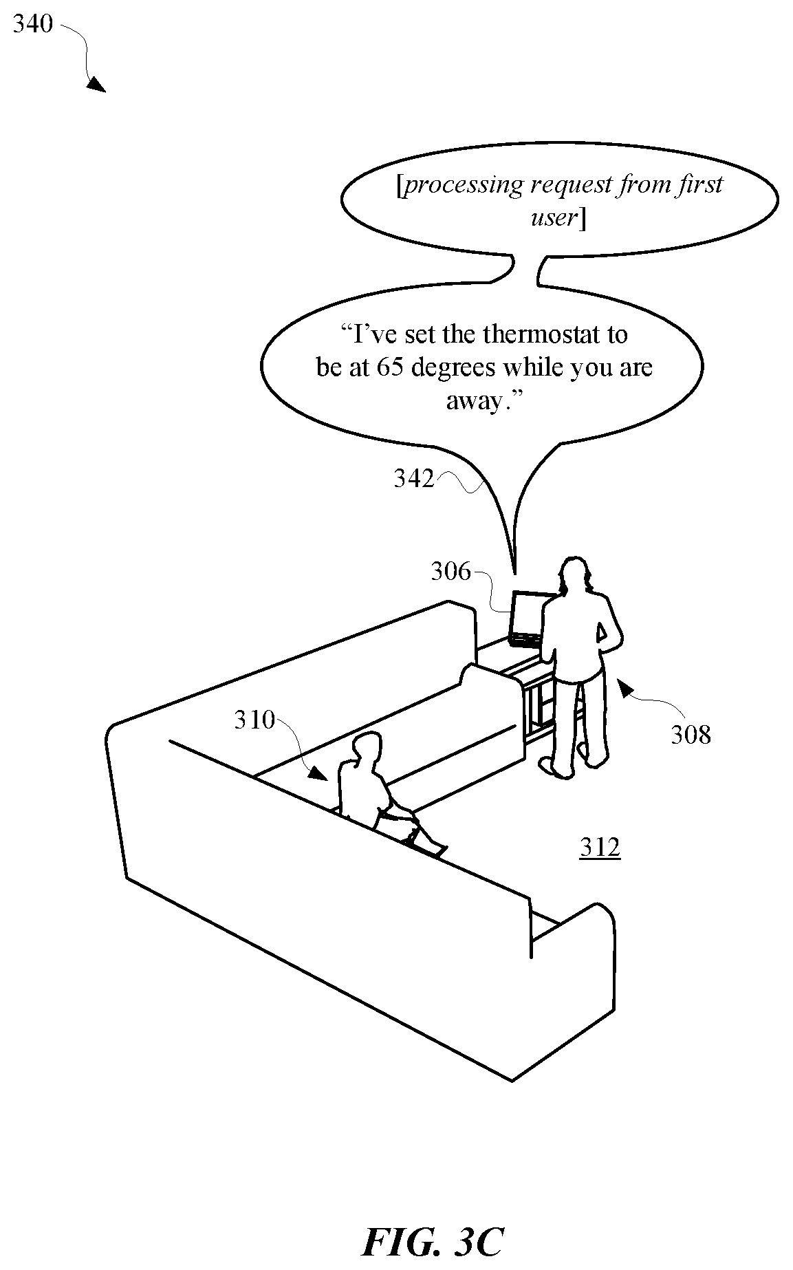 Patent US12308020 Figure 9 – Processing concurrently received utterances from multiple users