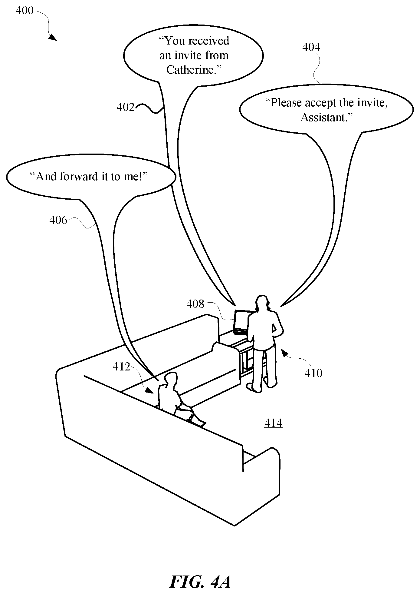 Patent US12308020 Figure 10 – Processing concurrently received utterances from multiple users
