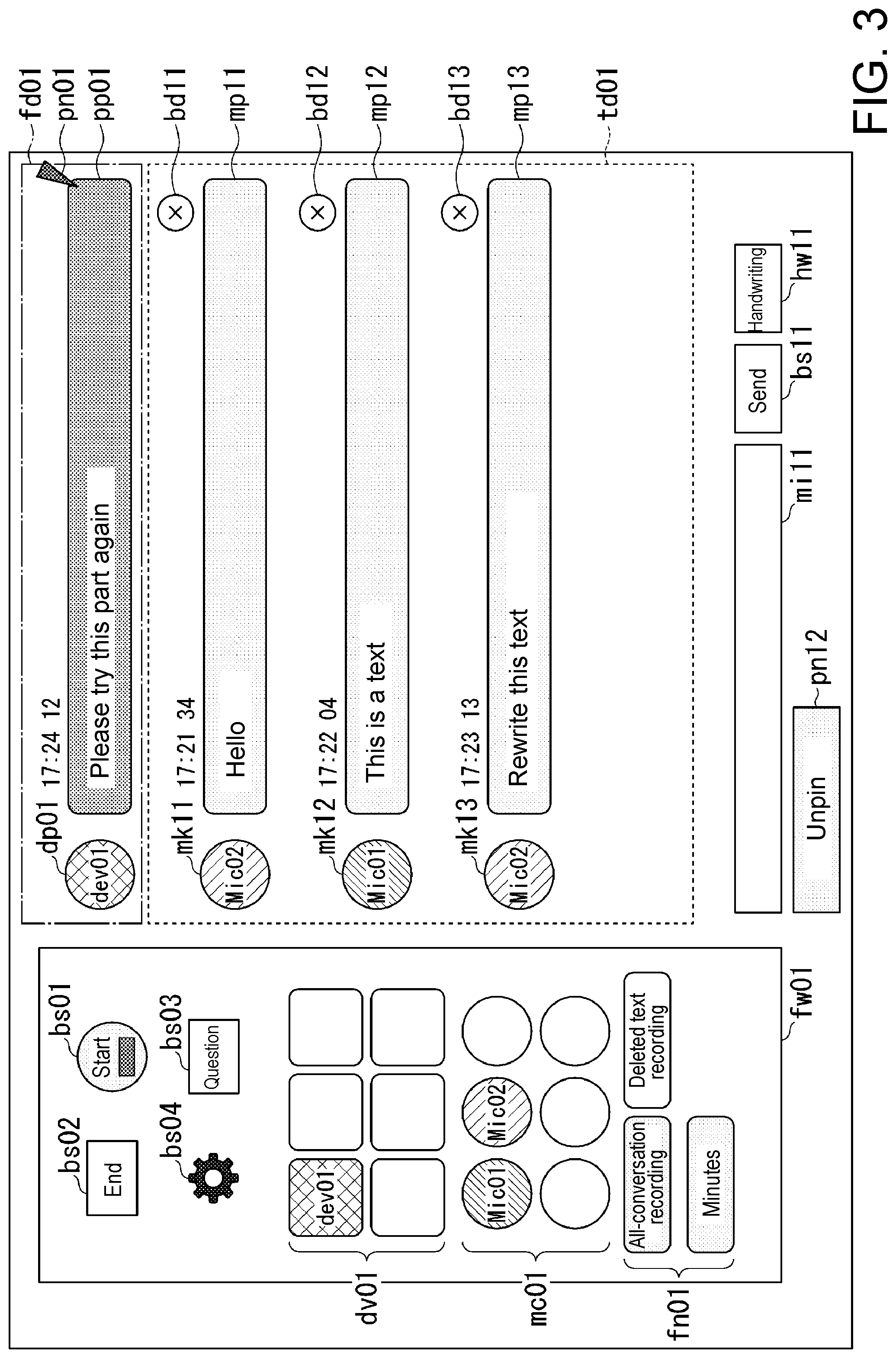 Patent US12308023 Figure 3 – Conversation support device, conversation support system, conversation support method, and storage medium