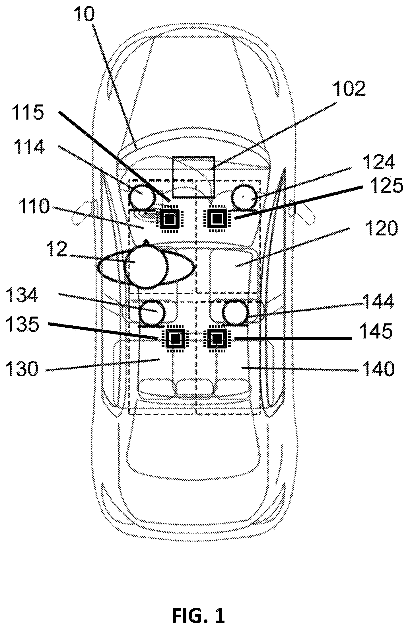 Patent US12308026 Figure 1 – Vehicle avatar devices for interactive virtual assistant