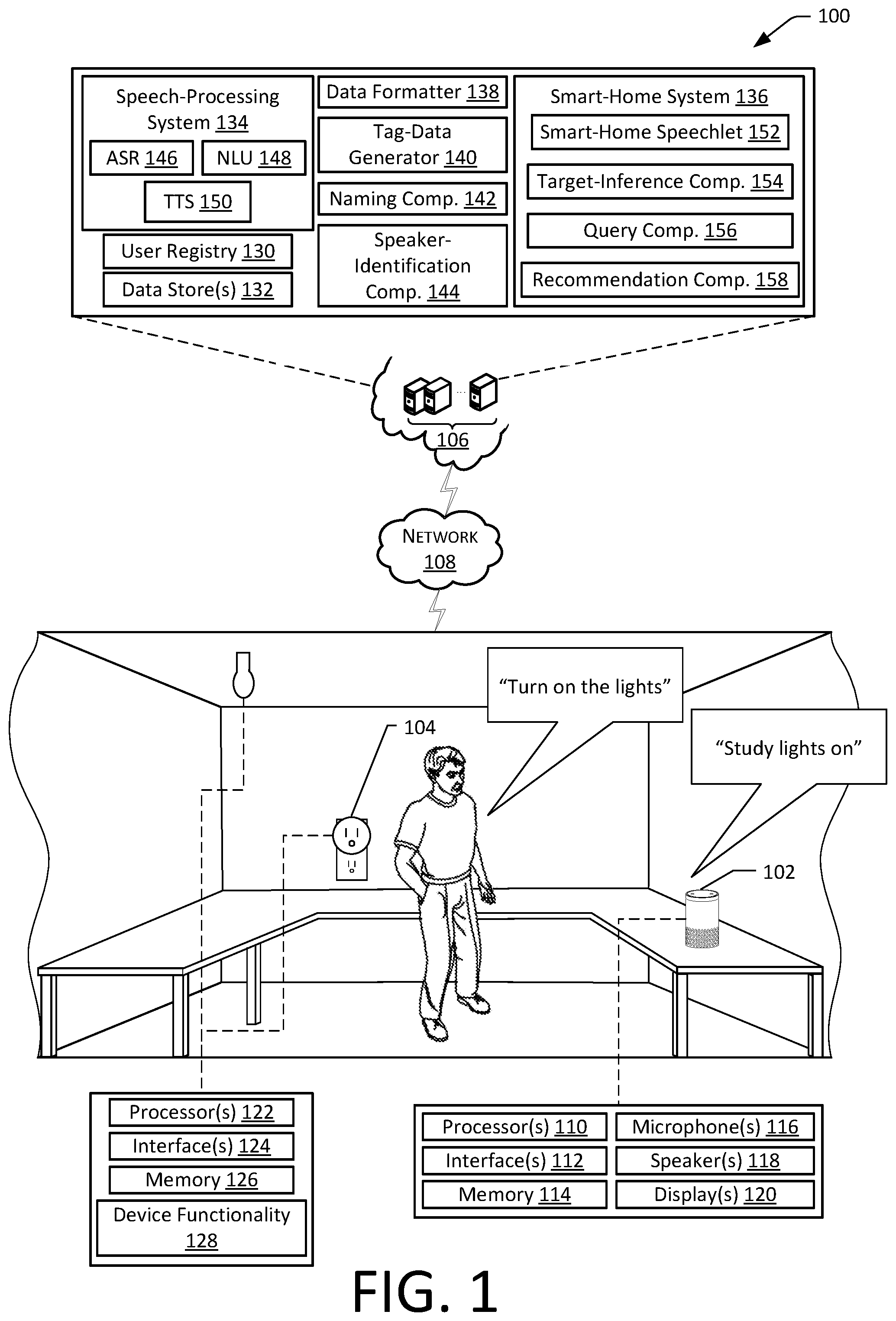Patent US12308027 Figure 1 – Device naming-indicator generation