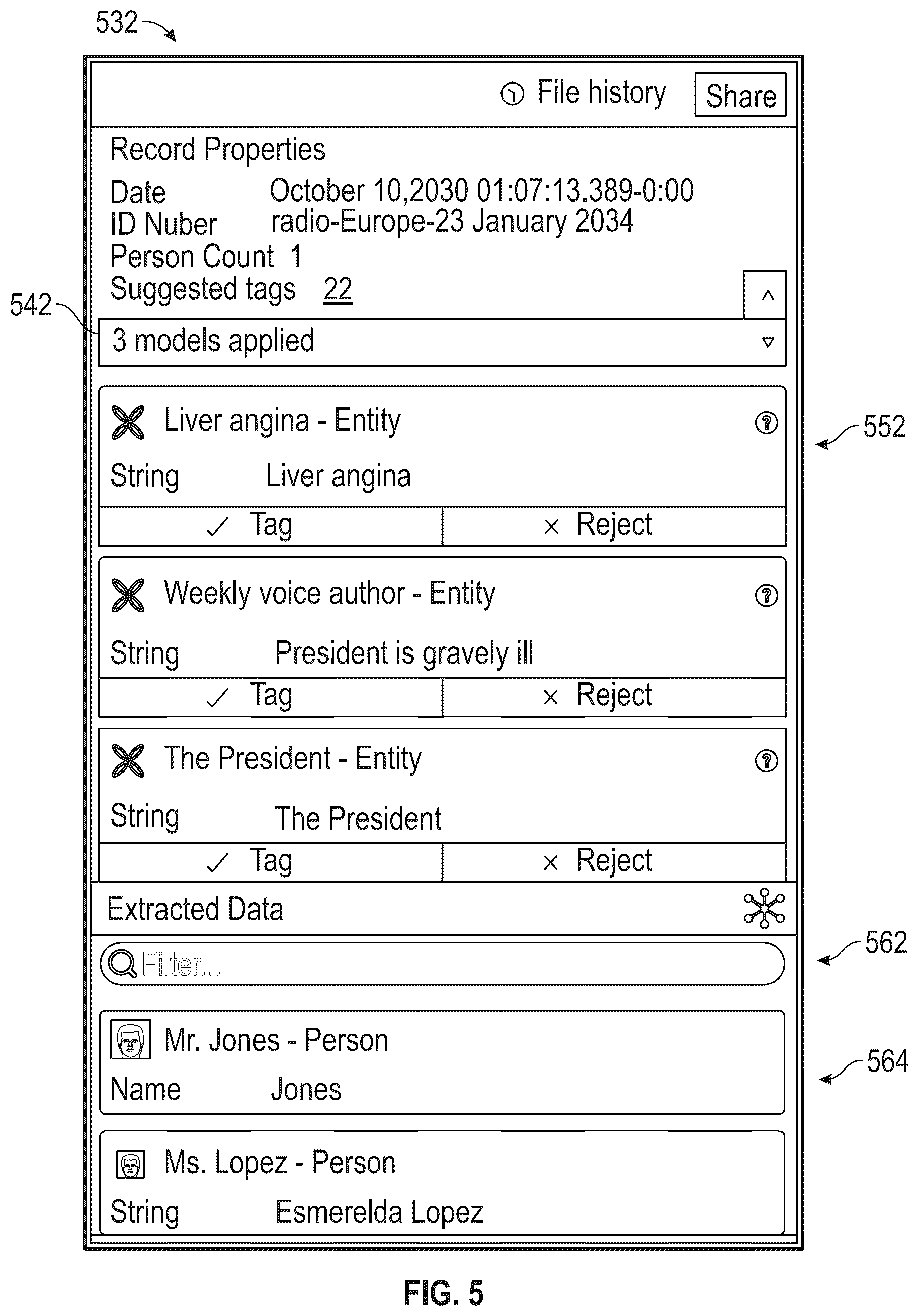 Patent US12308032 Figure 5 – System and methods for audio data analysis and tagging