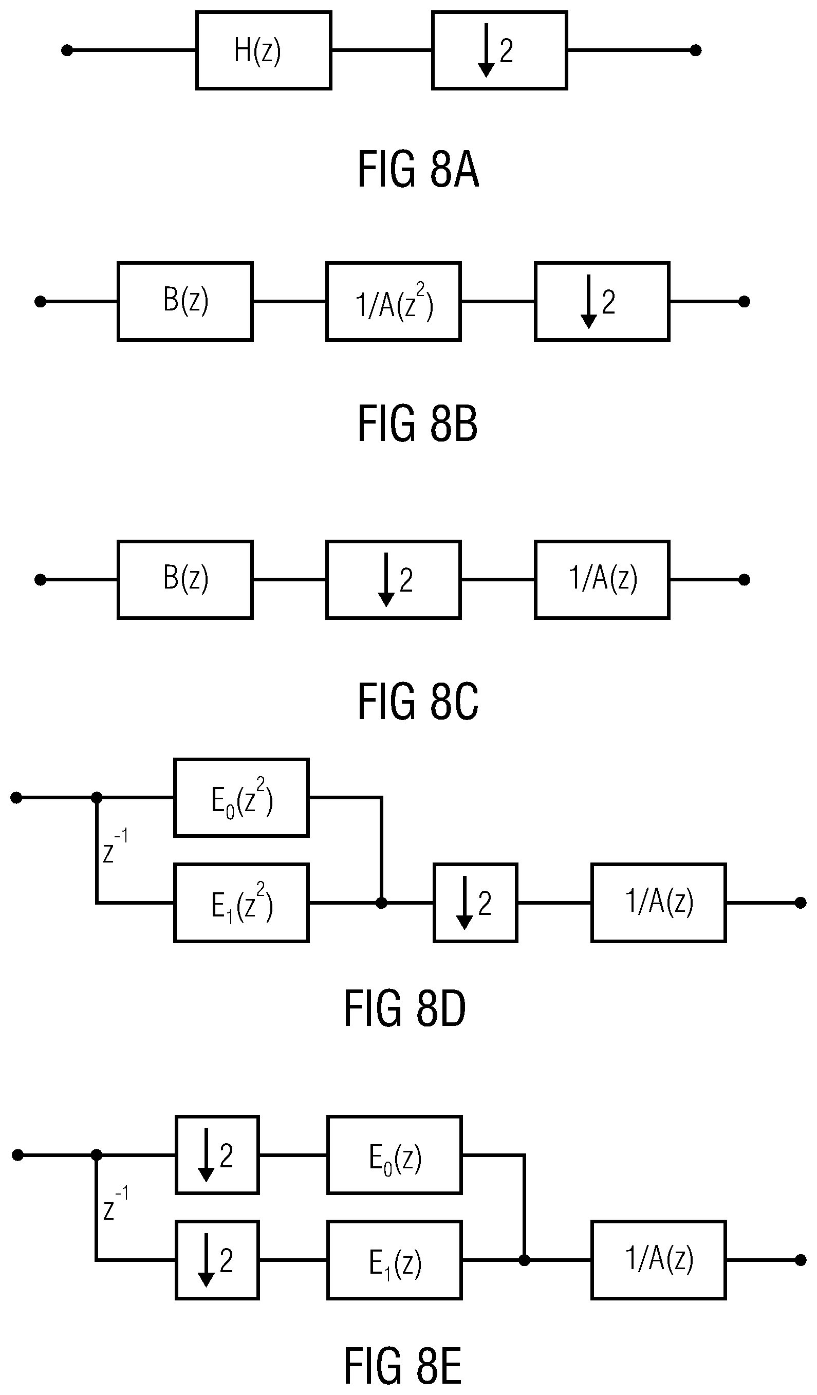 Patent US12308036 Figure 8 – Apparatus and method for processing an input audio signal using cascaded filterbanks