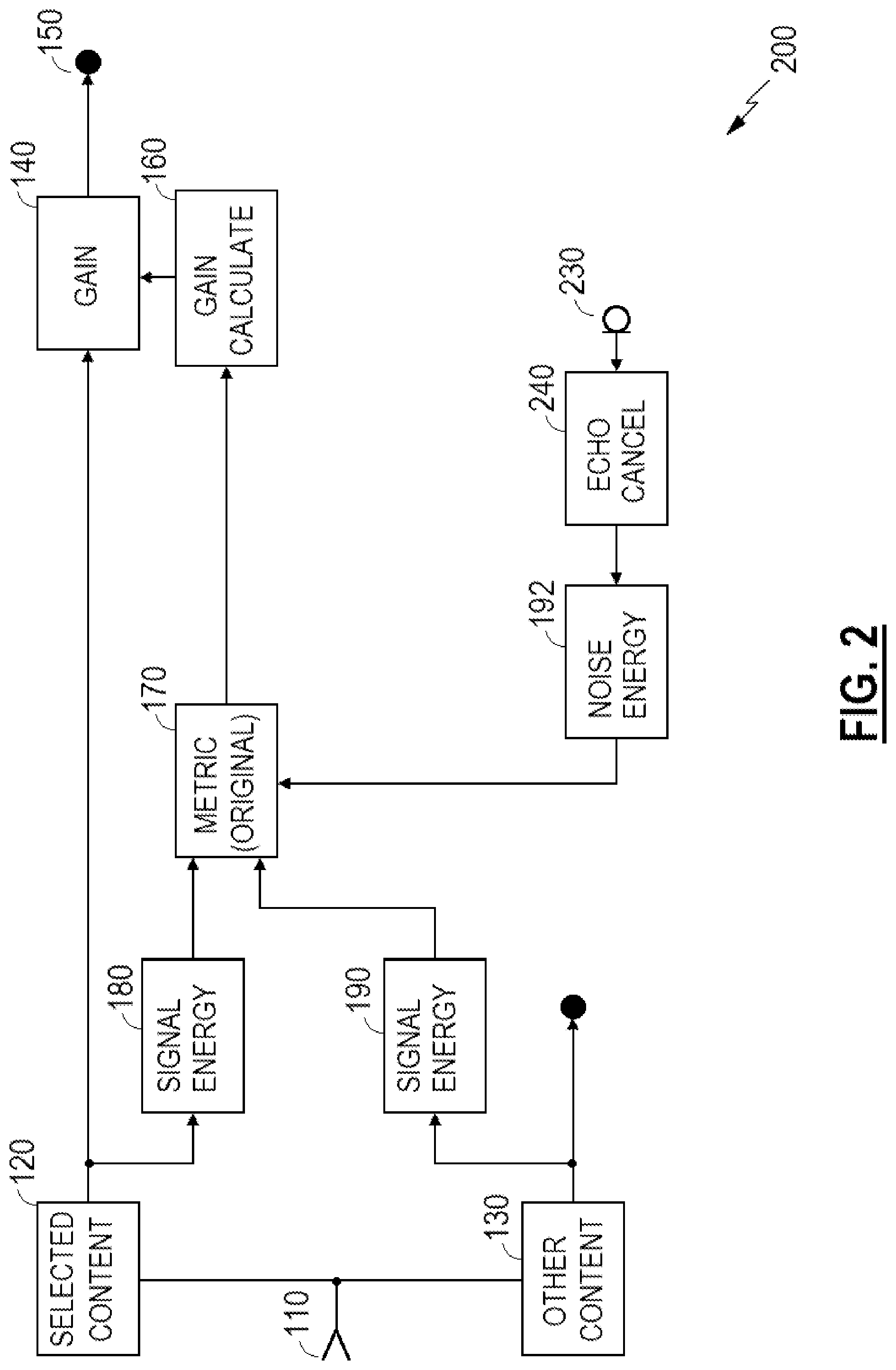 Patent US12308043 Figure 2 – Playback enhancement in audio systems