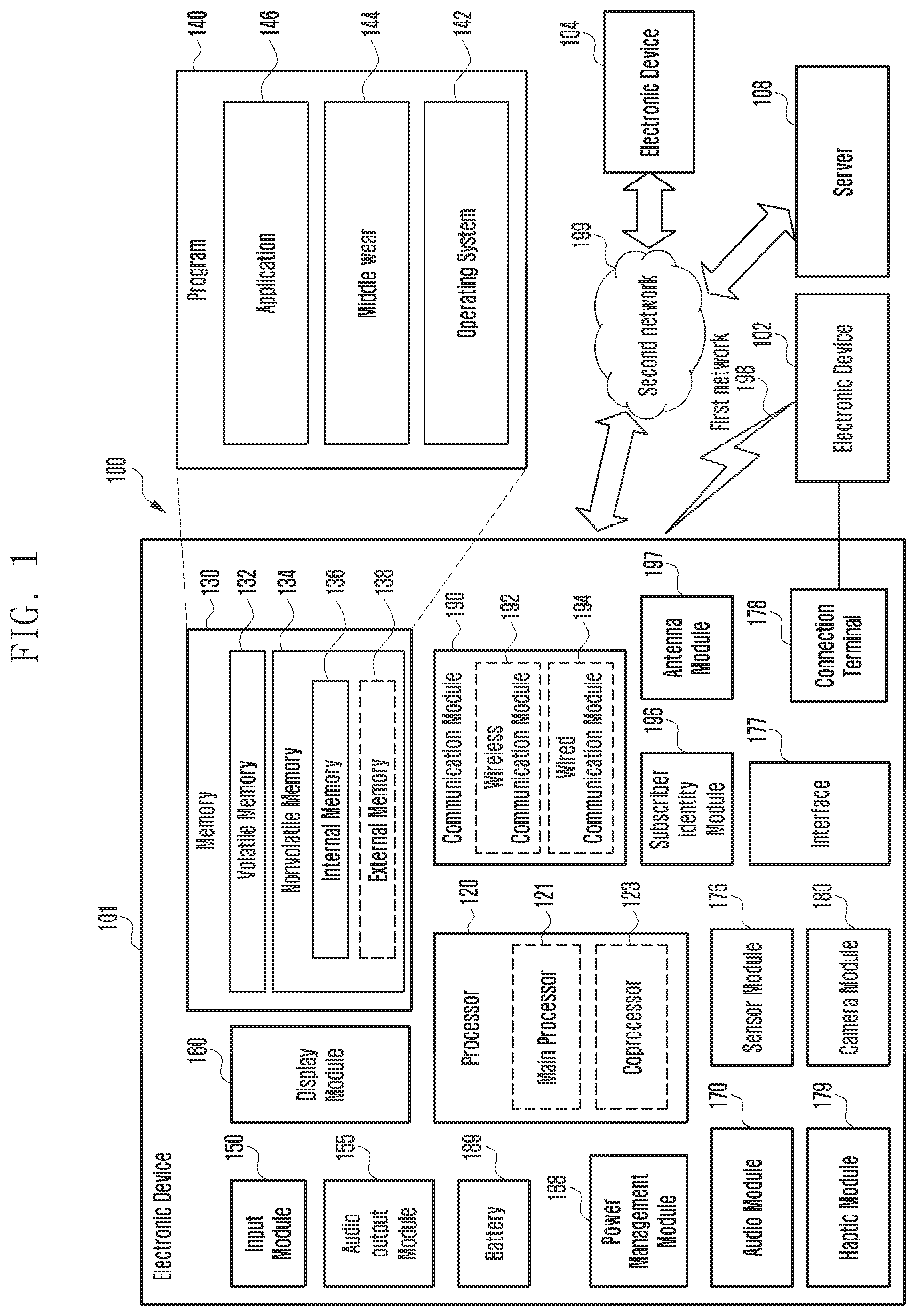Patent US12308044 Figure 1 – Electronic device for recording contents data and method of the same