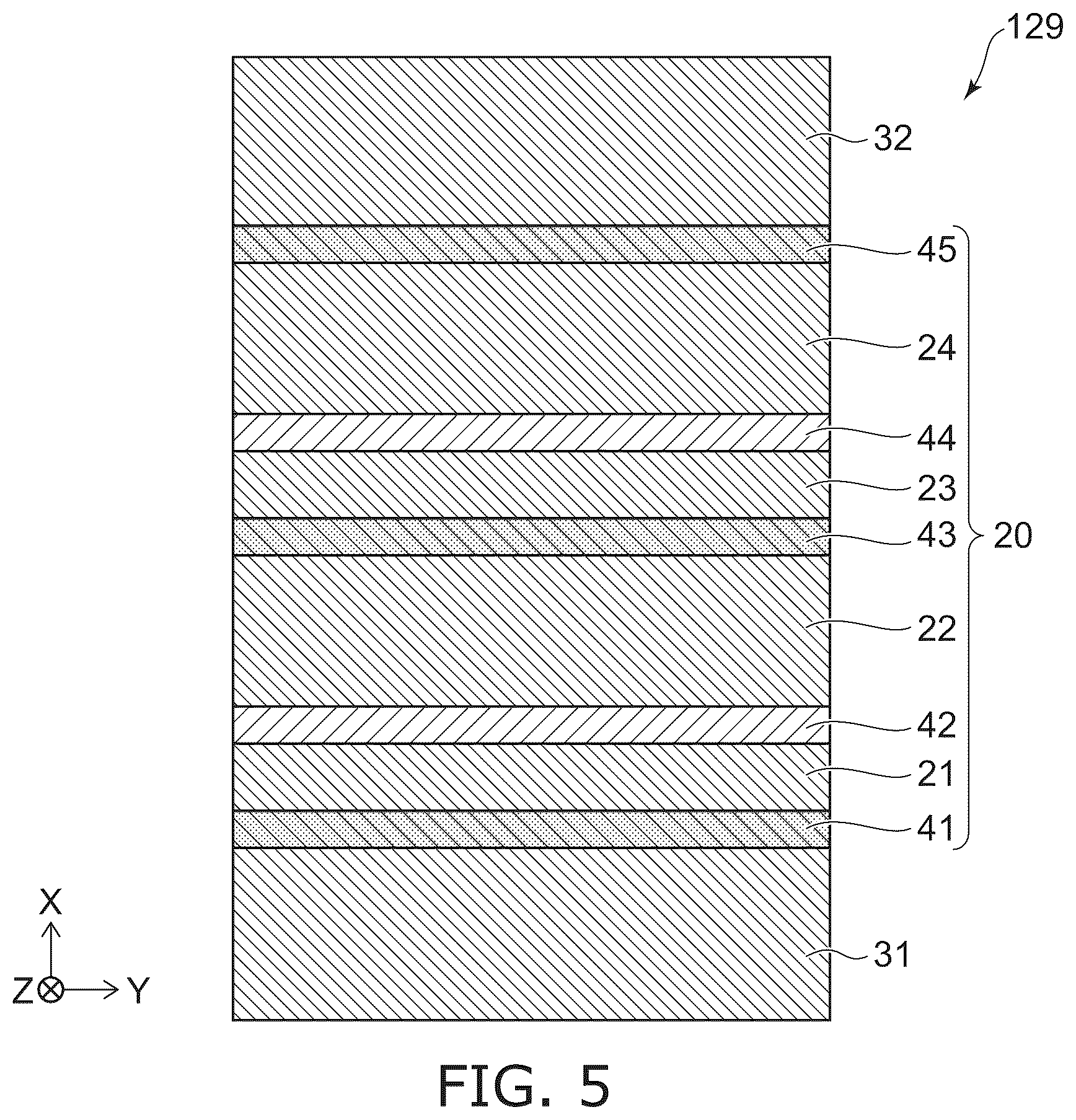 Patent US12308051 Figure 5 – Magnetic head with multilayer configuration between magnetic poles and magnetic recording device