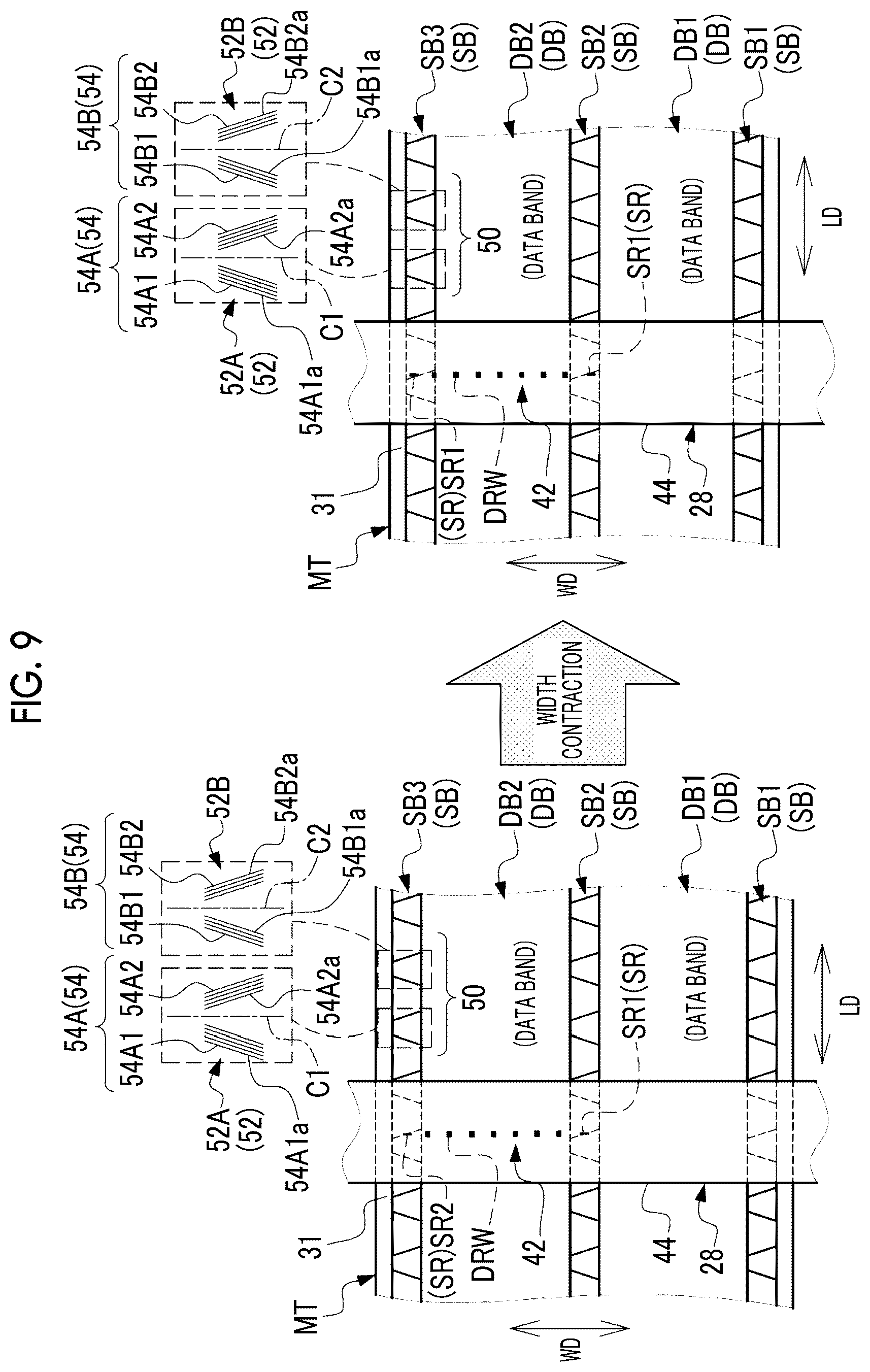Patent US12308053 Figure 9 – Signal processing device, magnetic tape drive, magnetic tape, magnetic tape cartridge, program, signal processing method, and magnetic tape manufacturing method