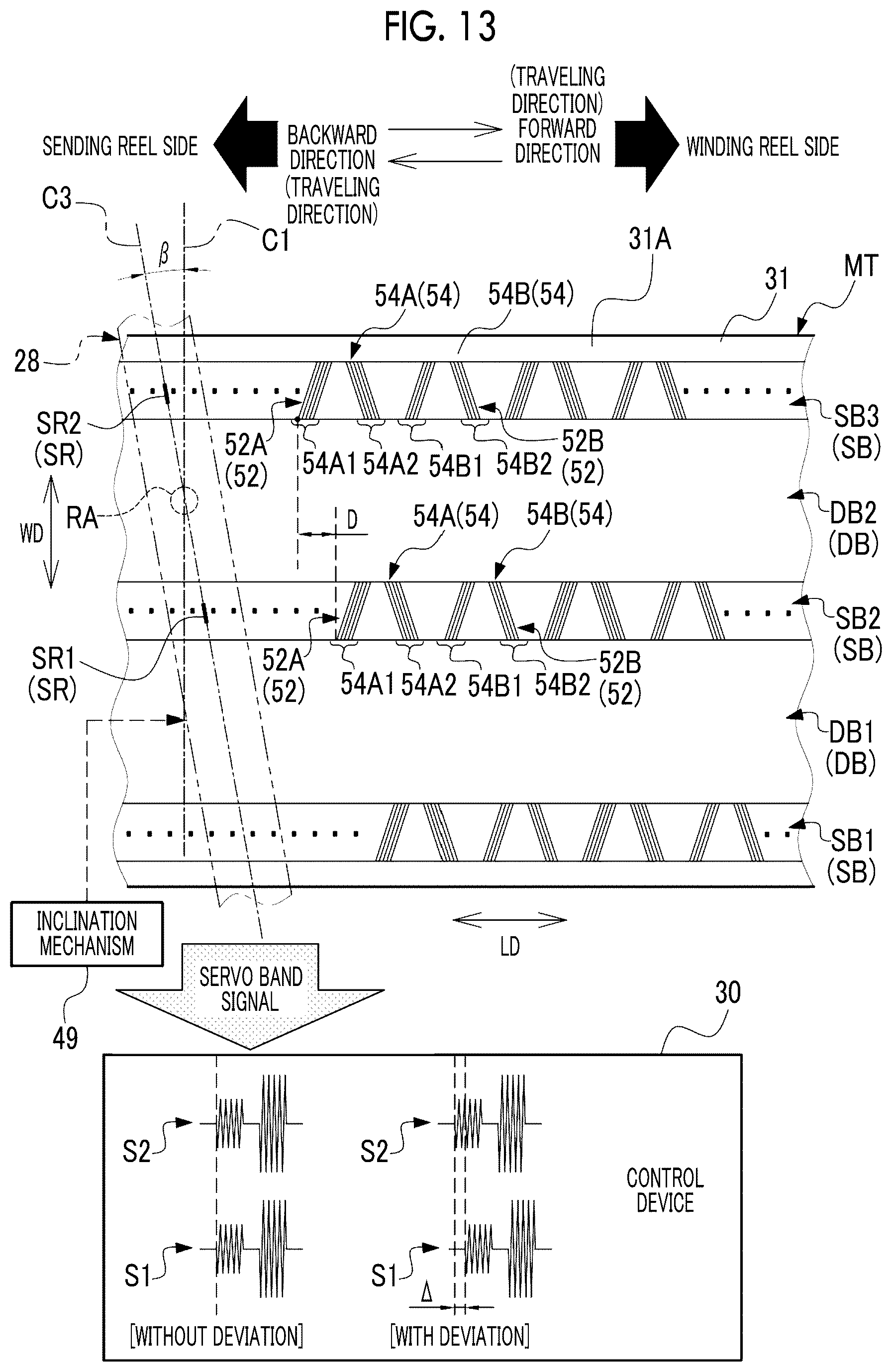 Patent US12308053 Figure 13 – Signal processing device, magnetic tape drive, magnetic tape, magnetic tape cartridge, program, signal processing method, and magnetic tape manufacturing method