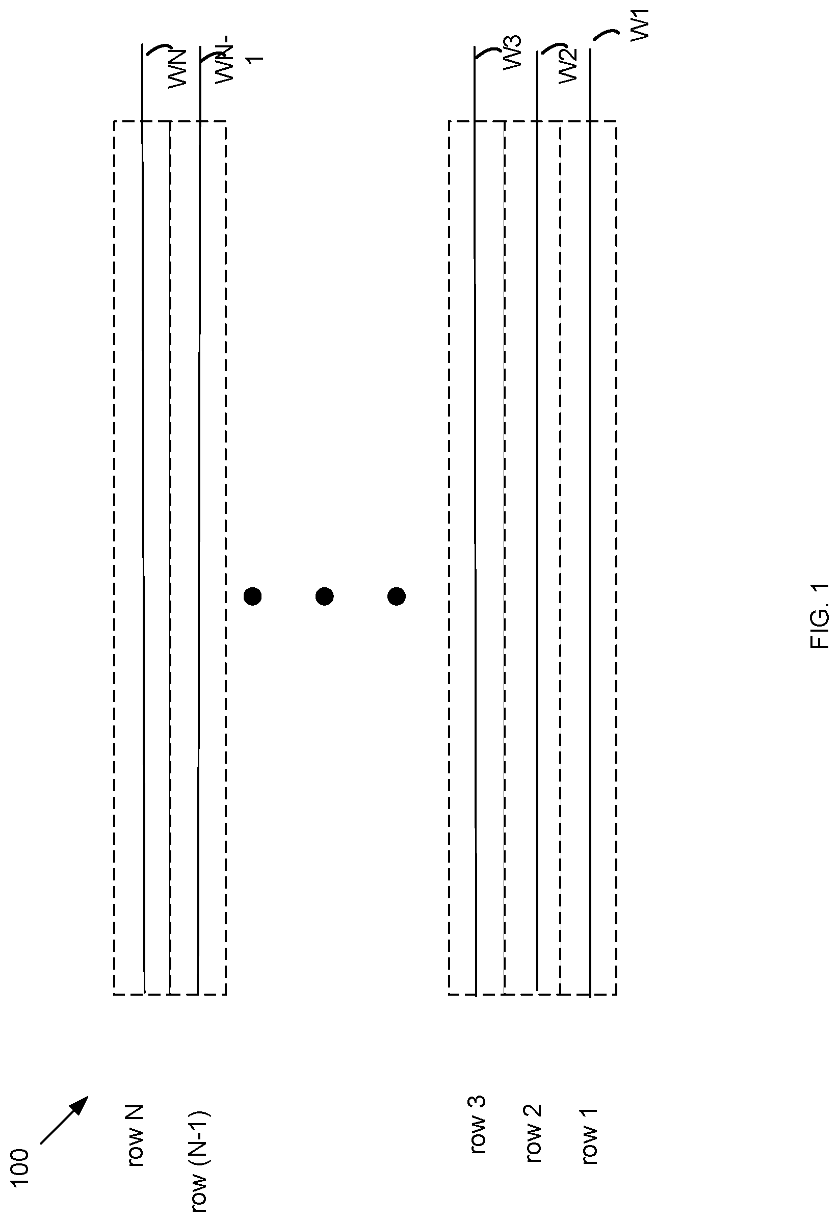 Patent US12308069 Figure 1 – DRAM with quick random row refresh for rowhammer mitigation