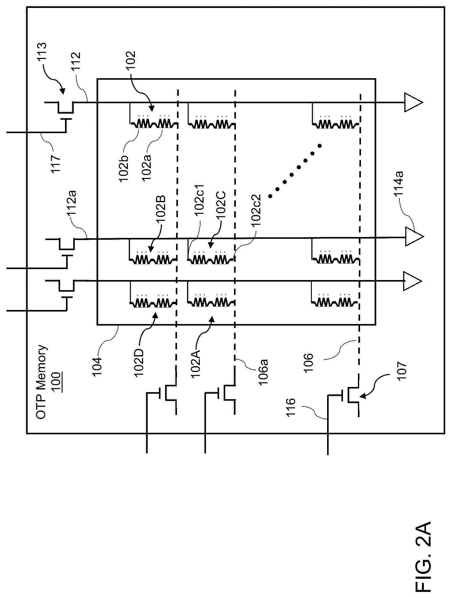 Patent US12308078 Figure 5 – One-time programmable (OTP) memory and method of operating the same