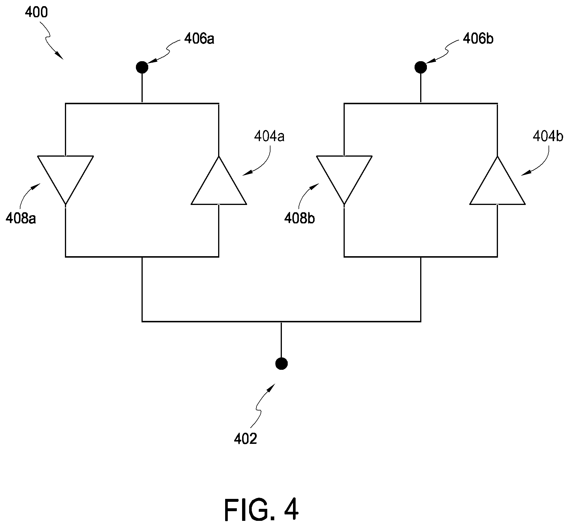 Patent US12308087 Figure 4 – Memory package having stacked array dies and reduced driver load