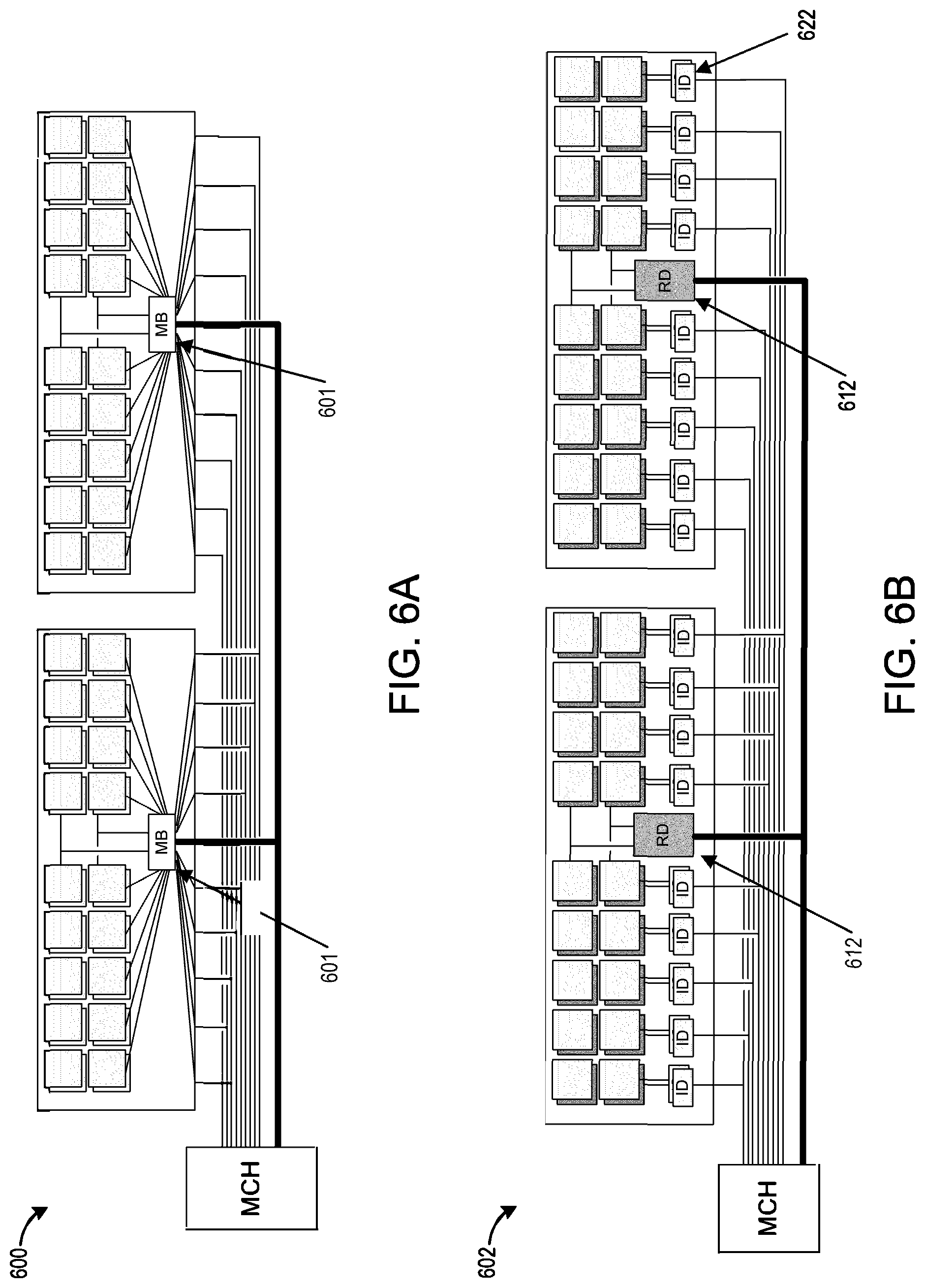 Patent US12308087 Figure 6 – Memory package having stacked array dies and reduced driver load