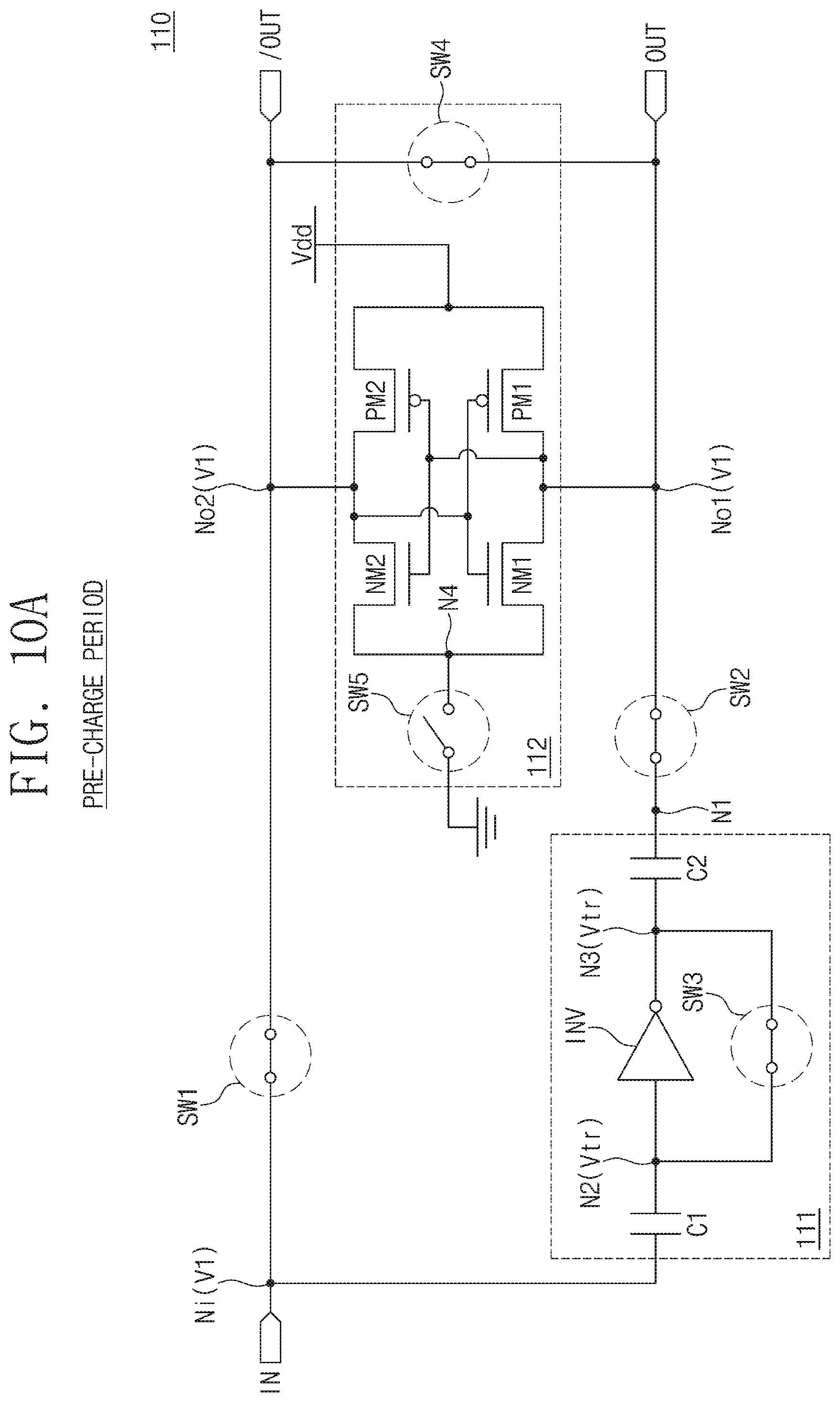 Patent US12308088 Figure 10 – Sense amplifier including pre-amplifying circuit and memory device including the same