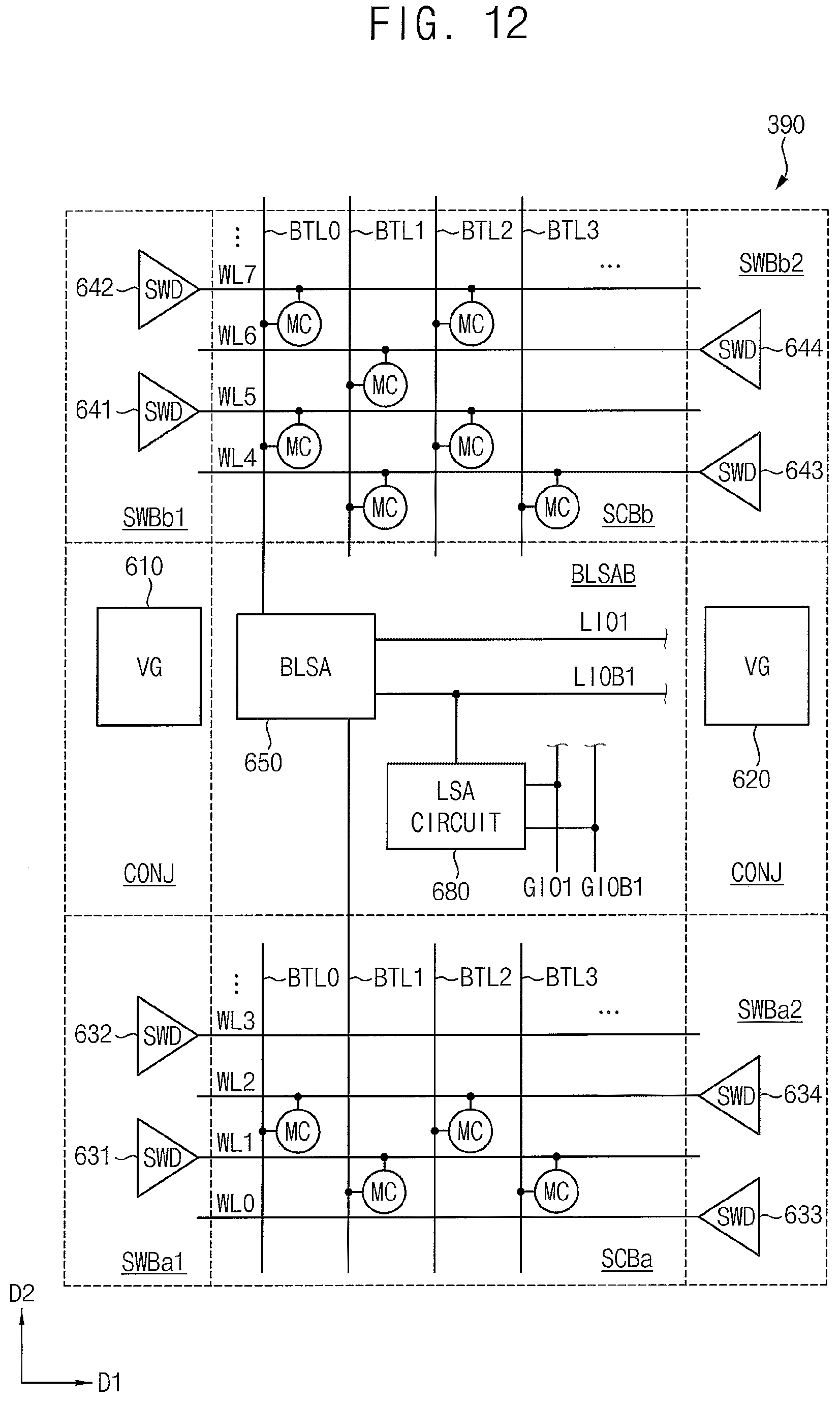 Patent US12308089 Figure 11 – Semiconductor memory devices