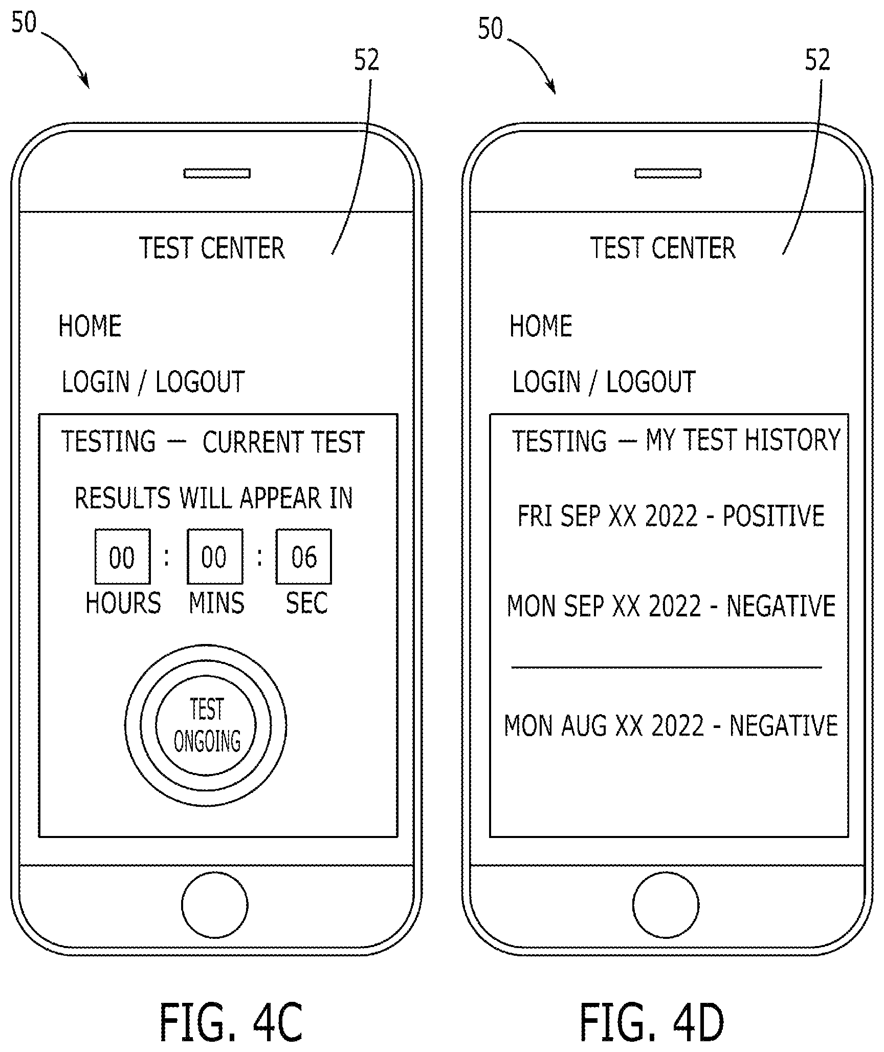 Patent US12308098 Figure 4 – Personal and reusable infection status passport device that is configured to test for Covid-19 and infectious disease