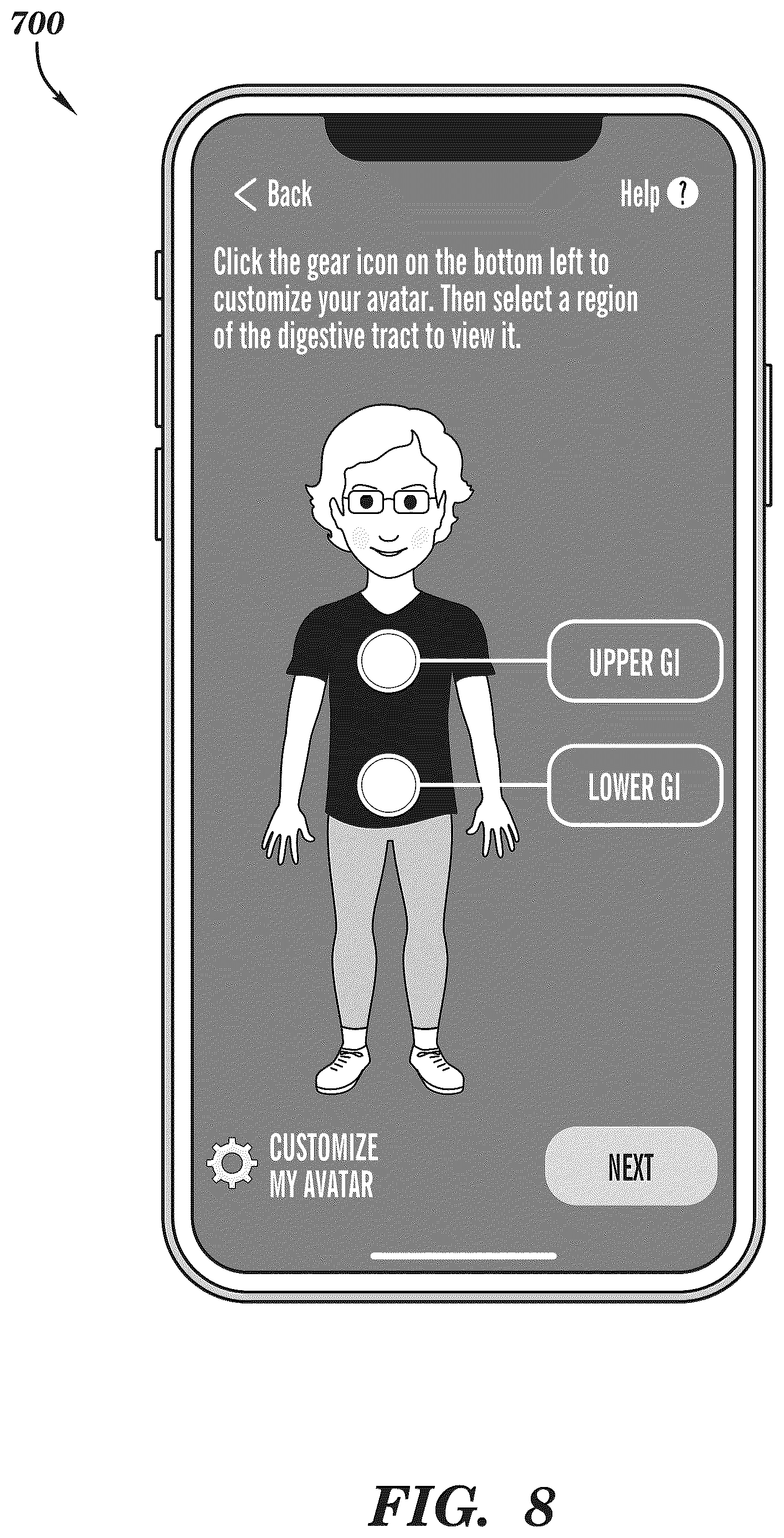 Patent US12308099 Figure 8 – Extended reality medical report generating system