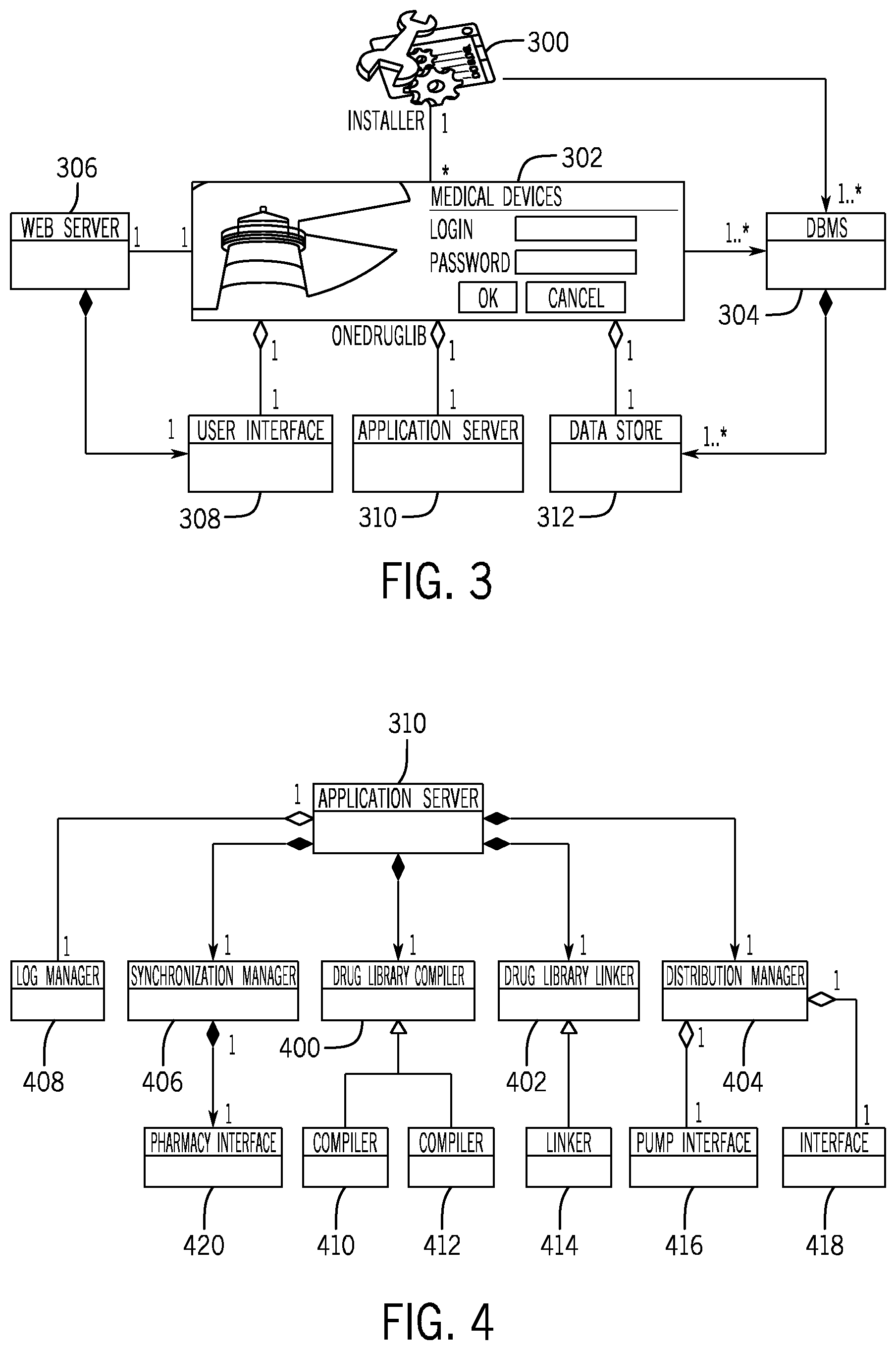 Patent US12308102 Figure 3 – Drug library compiler for patient devices