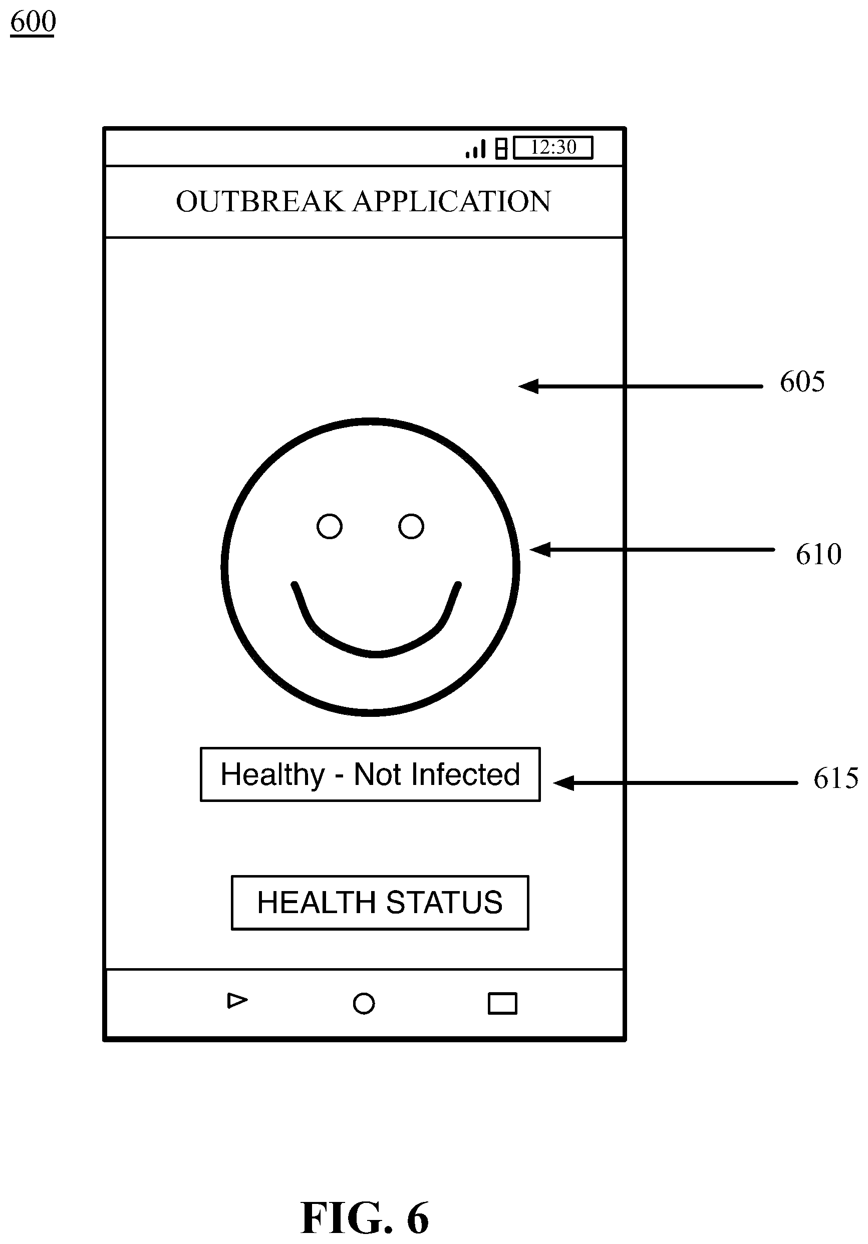 Patent US12308128 Figure 6 – Health data aggregation and outbreak modeling