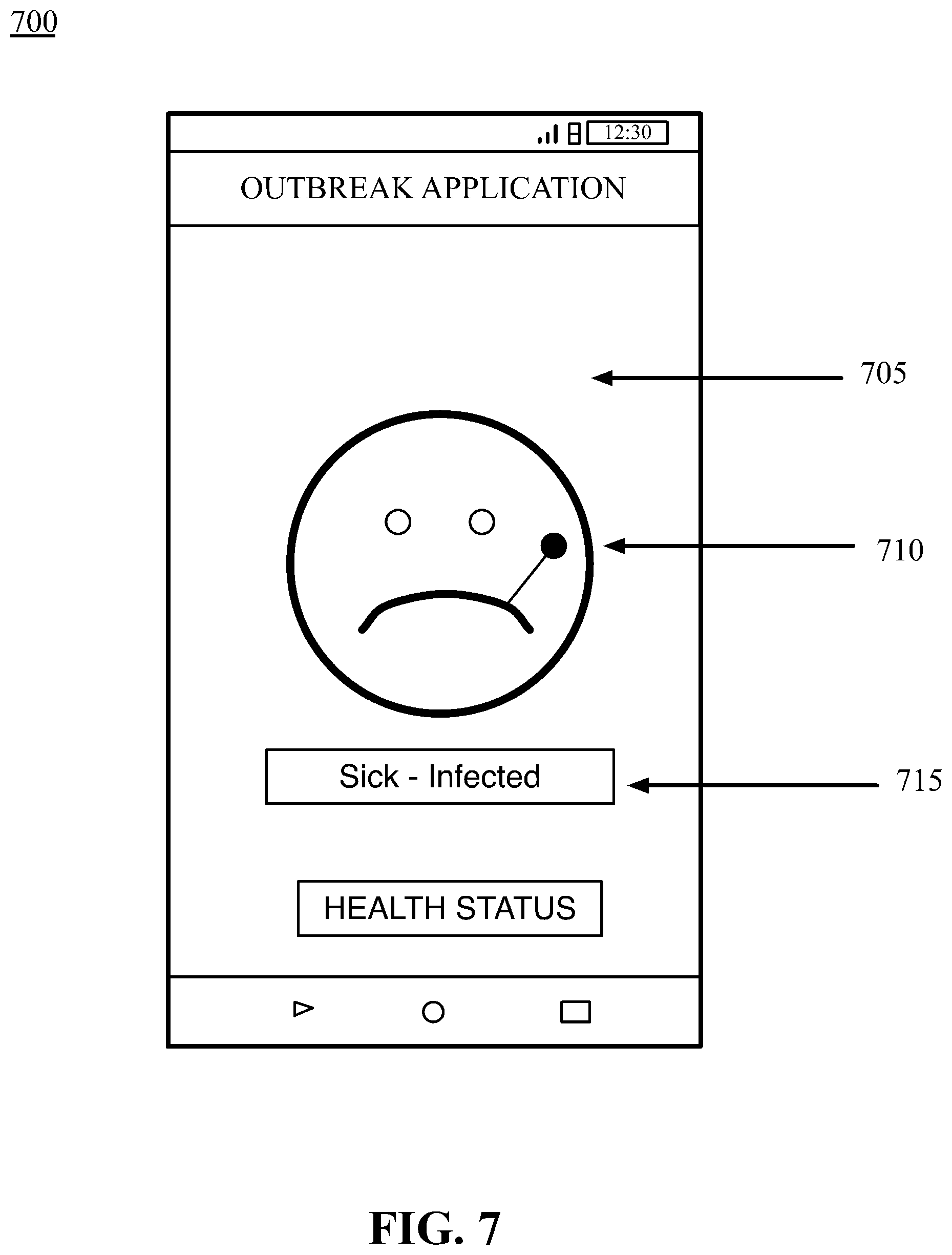 Patent US12308128 Figure 7 – Health data aggregation and outbreak modeling