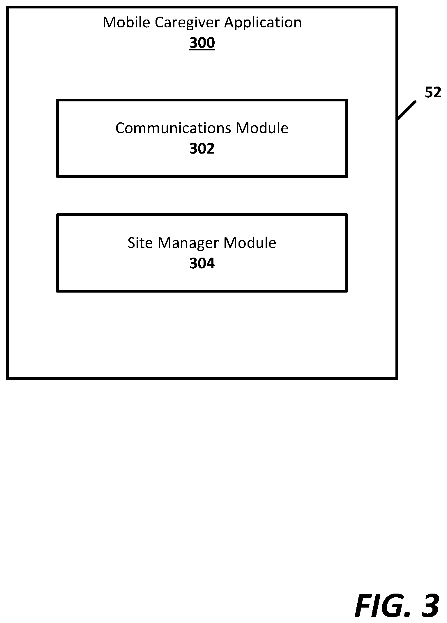 Patent US12308129 Figure 3 – Access to multiple caregiver information systems