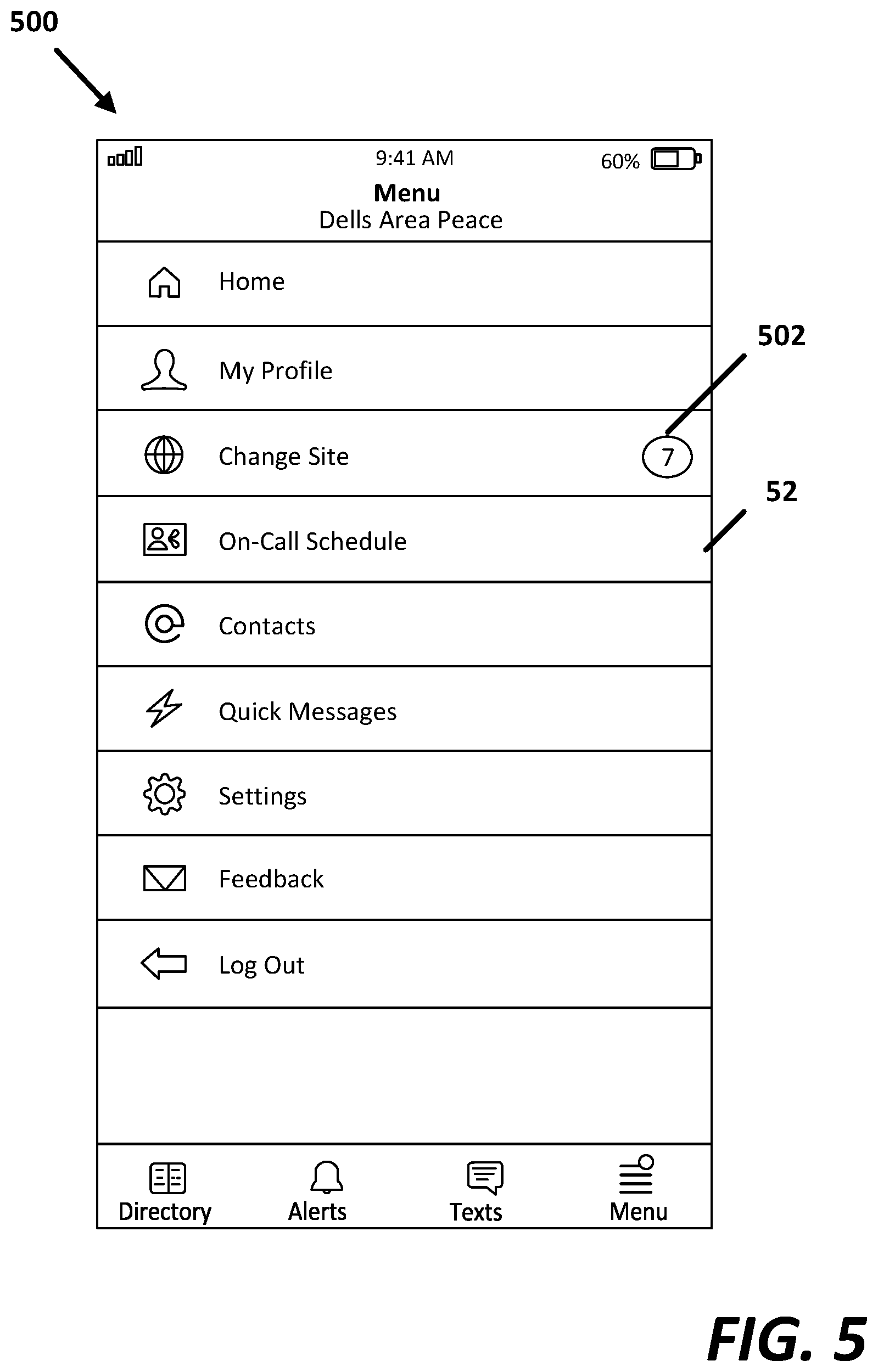 Patent US12308129 Figure 5 – Access to multiple caregiver information systems