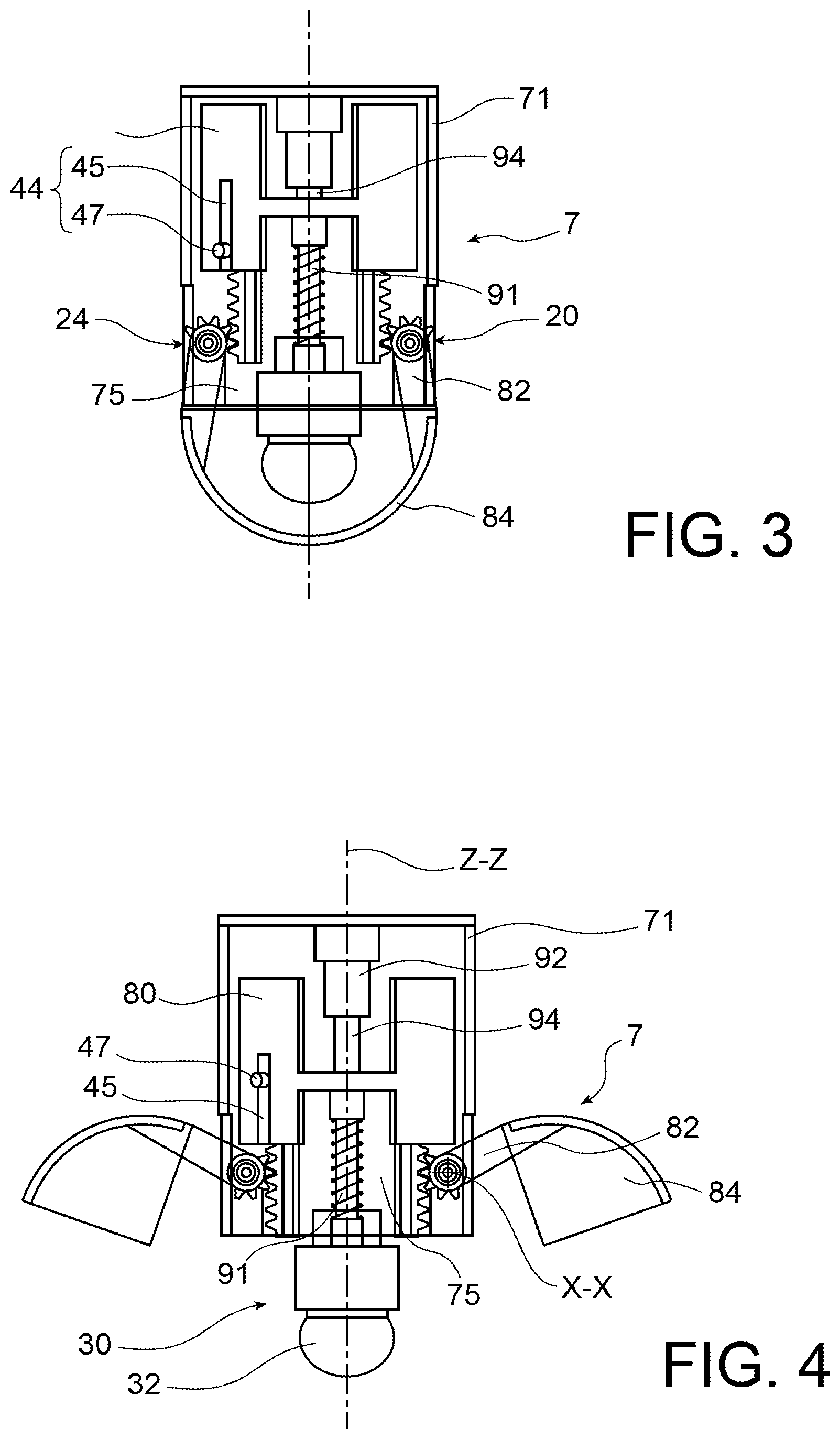 Patent US12308132 Figure 3 – Recovery tool for recovering a solid element, in particular a radioactive material, comprising a capture head and a cup